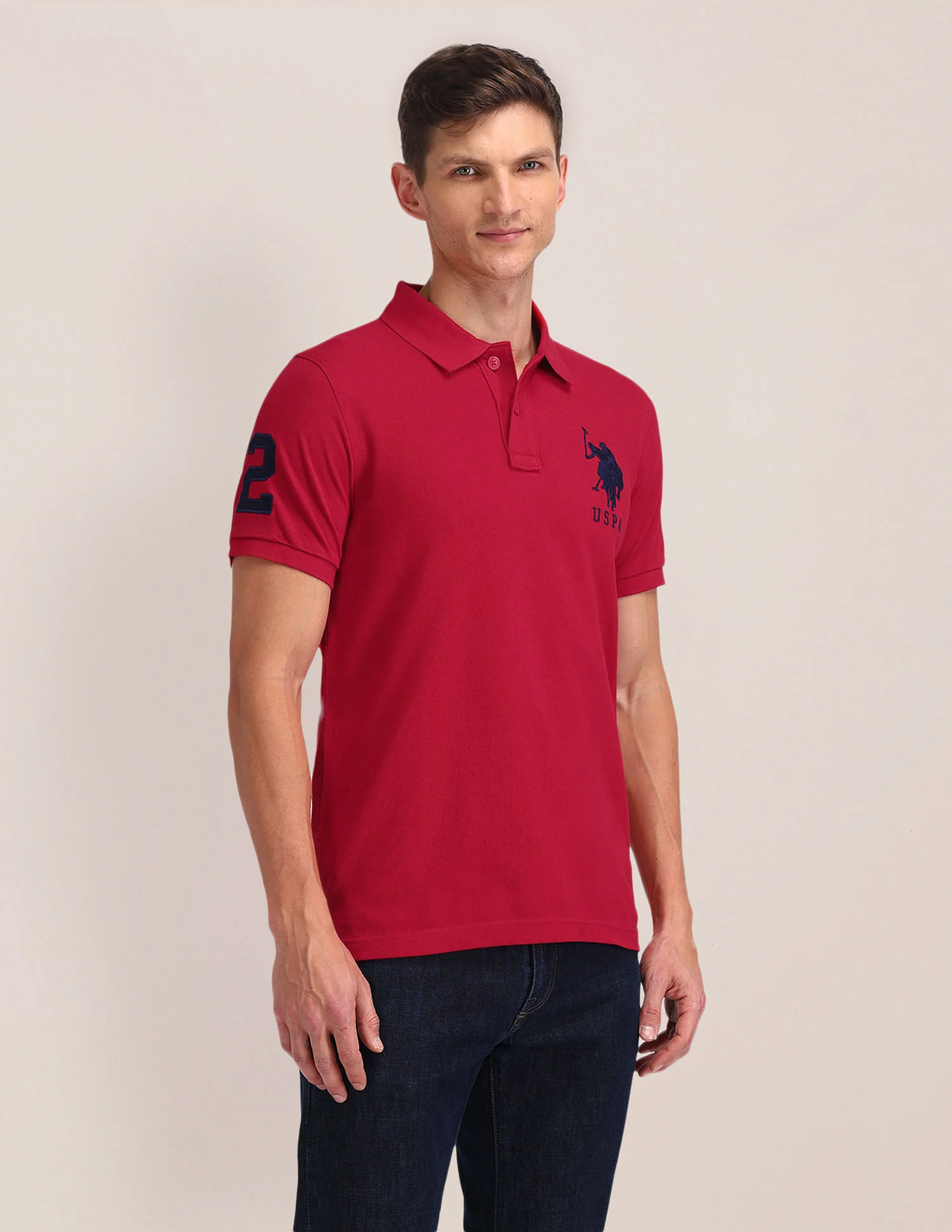 Solid Slim Fit Polo Shirt - Image 4