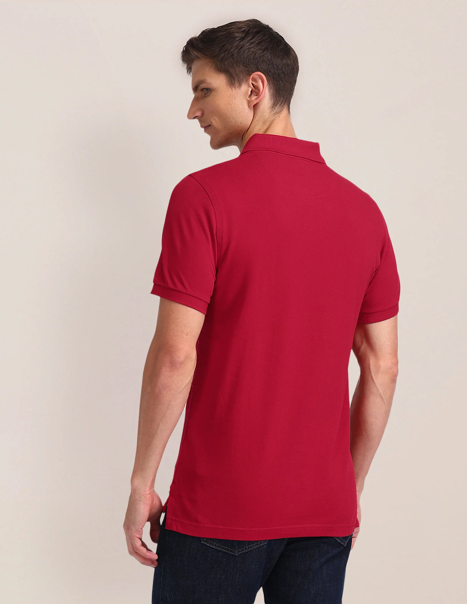 Solid Slim Fit Polo Shirt - Image 5