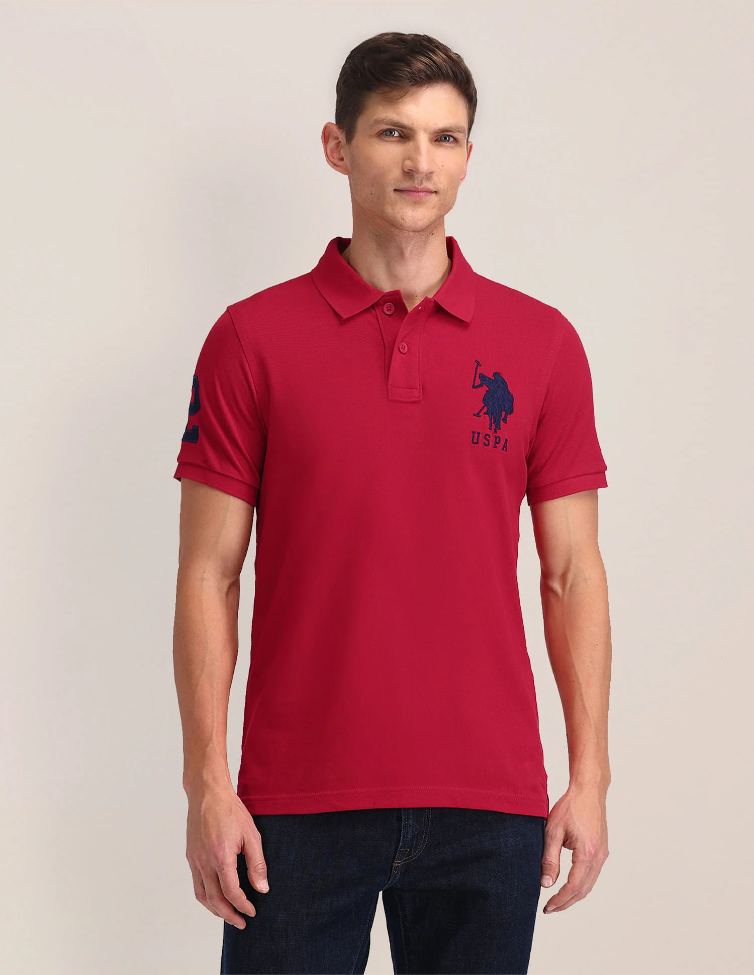 Solid Slim Fit Polo Shirt - Image 6