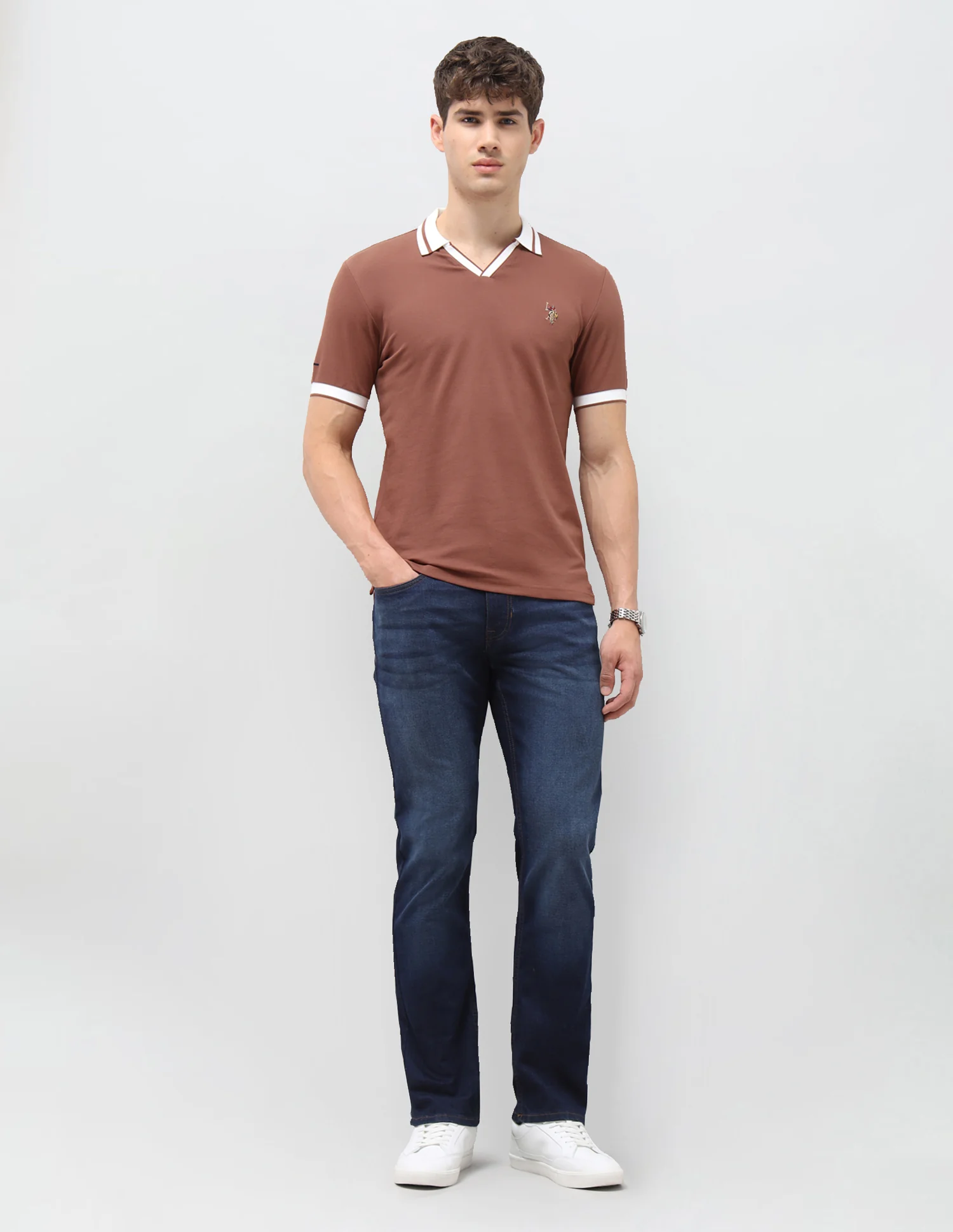 Solid Slim Fit Polo Shirt - Image 3