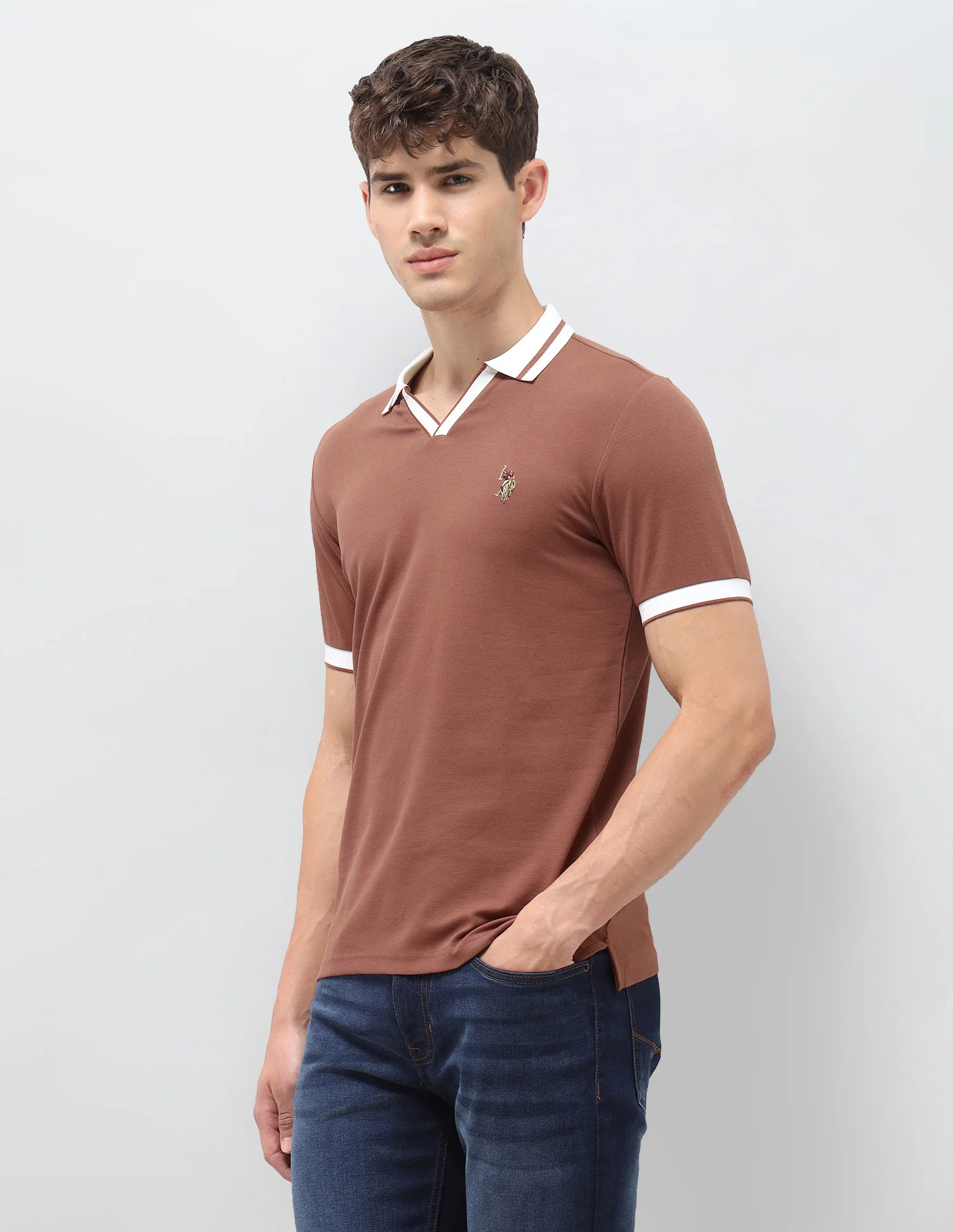 Solid Slim Fit Polo Shirt - Image 4