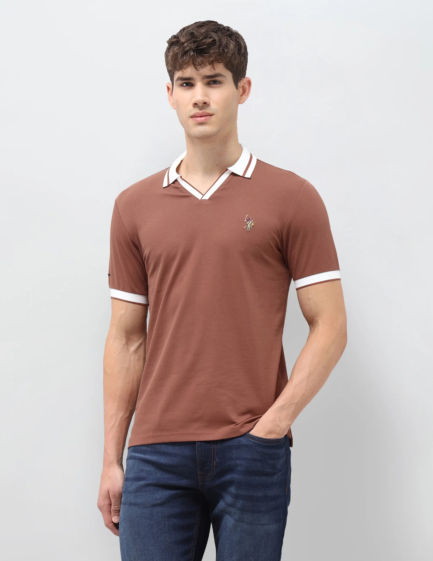 Solid Slim Fit Polo Shirt - Image 6