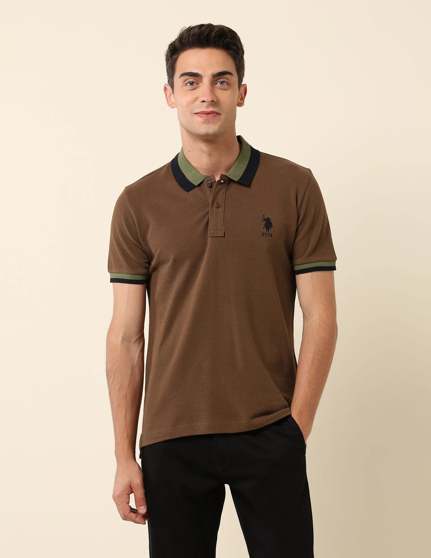 Solid Slim Fit Polo Shirt - Image 6