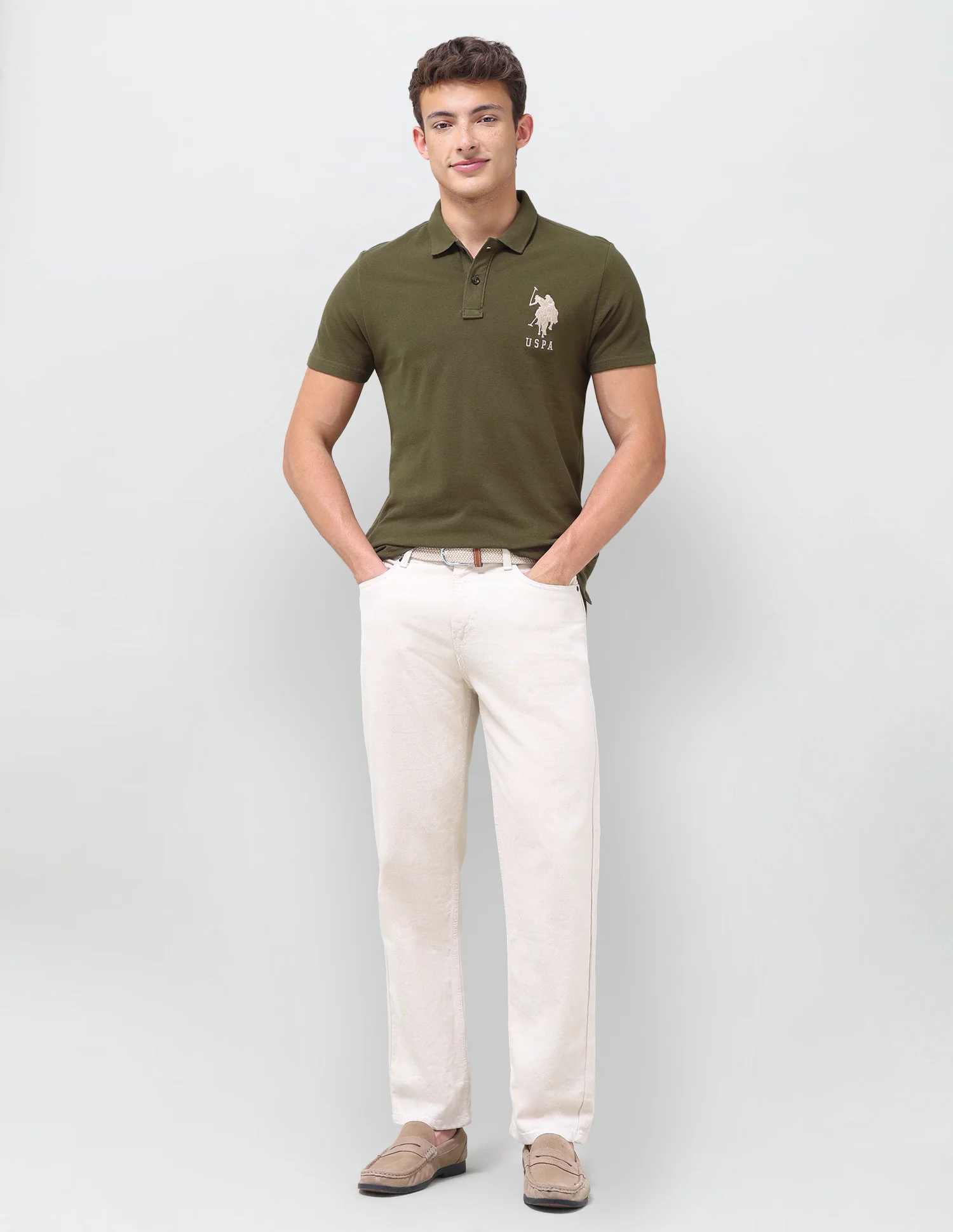 Solid Slim Fit Polo Shirt - Image 3