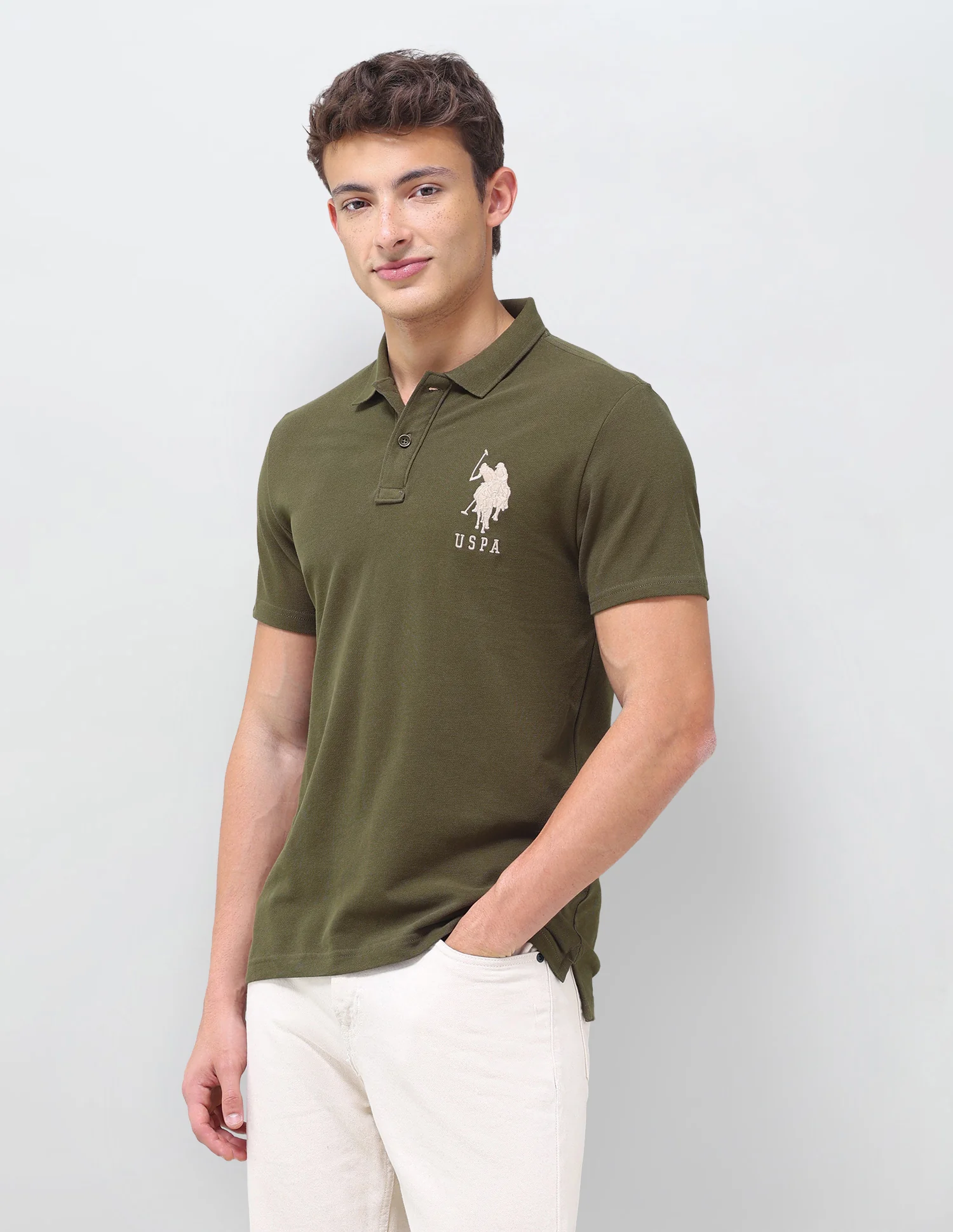 Solid Slim Fit Polo Shirt - Image 4