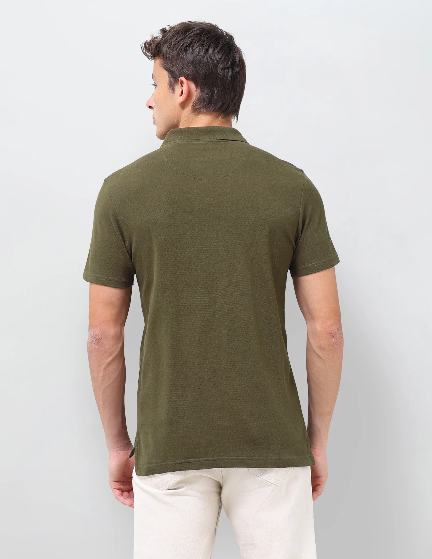 Solid Slim Fit Polo Shirt - Image 5