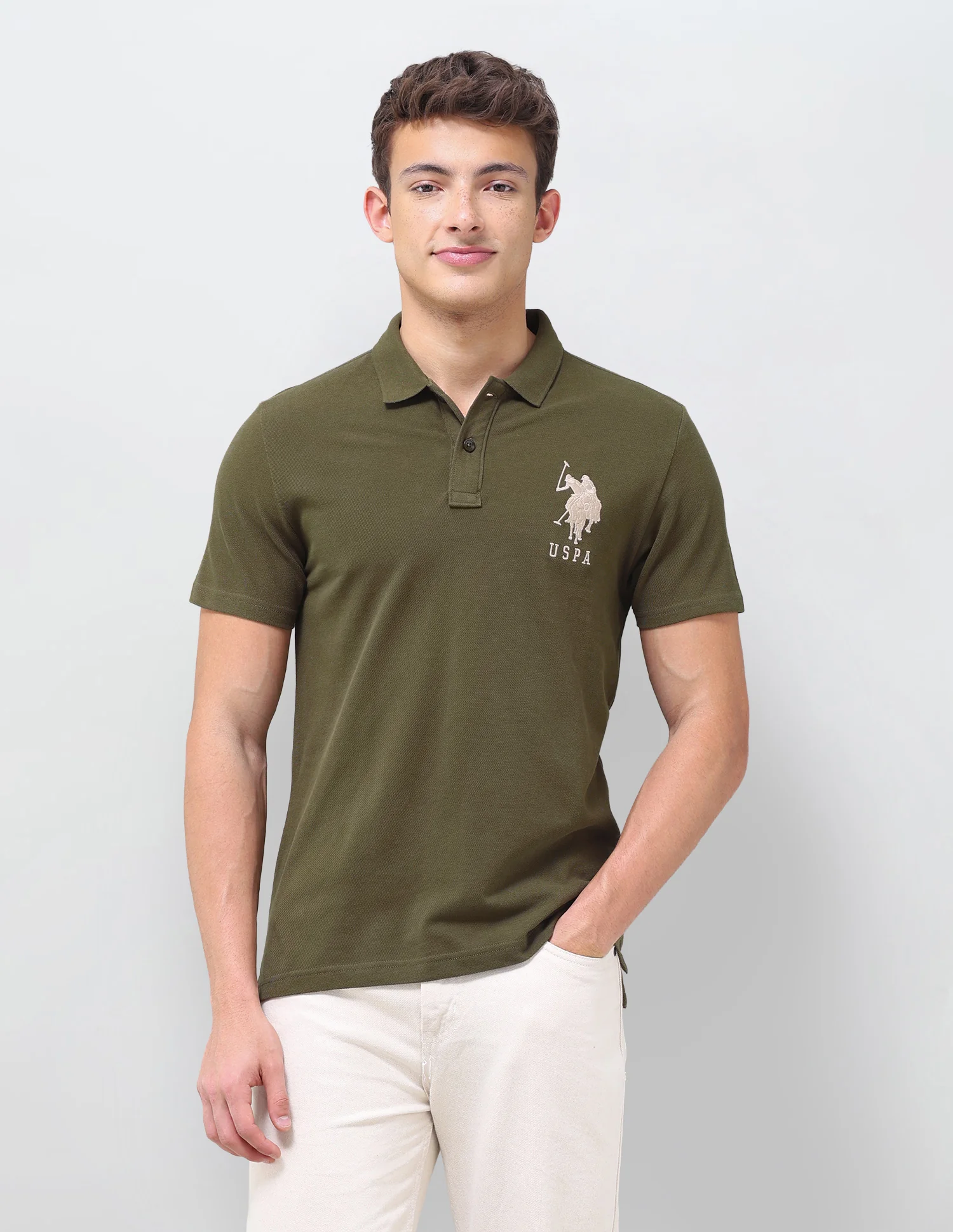 Solid Slim Fit Polo Shirt - Image 6