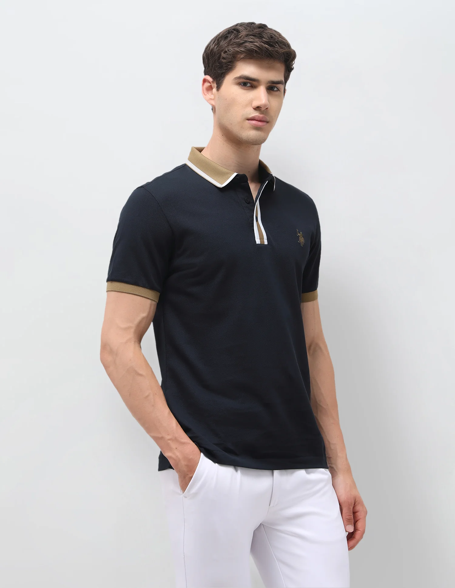 Solid Slim Fit Polo Shirt - Image 4