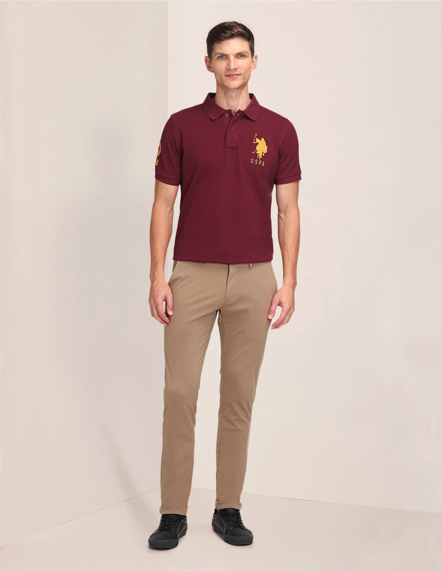 Solid Slim Fit Polo Shirt - Image 3