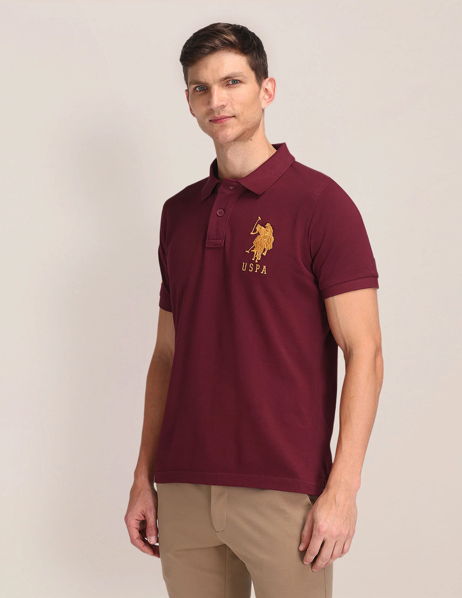 Solid Slim Fit Polo Shirt - Image 4