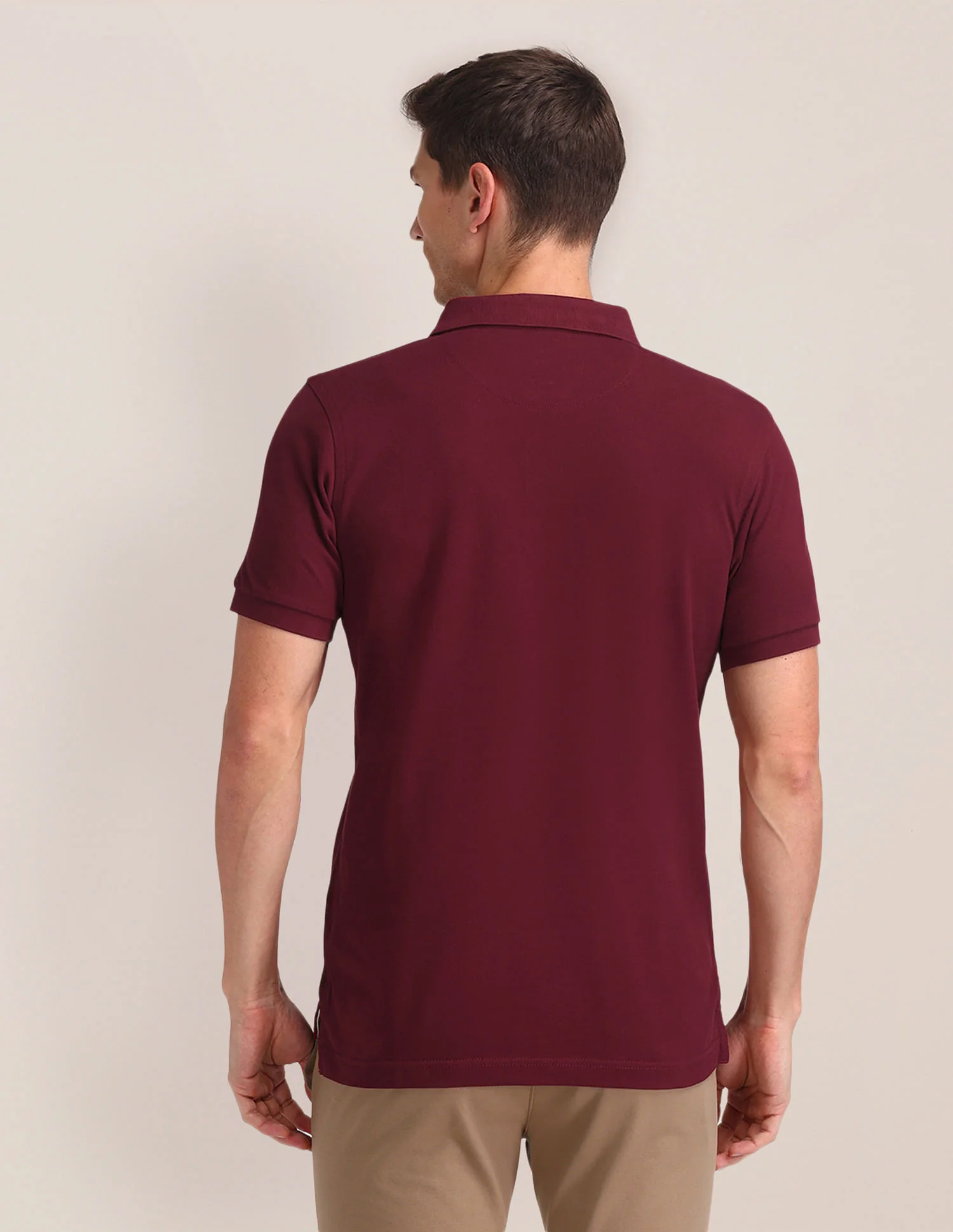 Solid Slim Fit Polo Shirt - Image 5