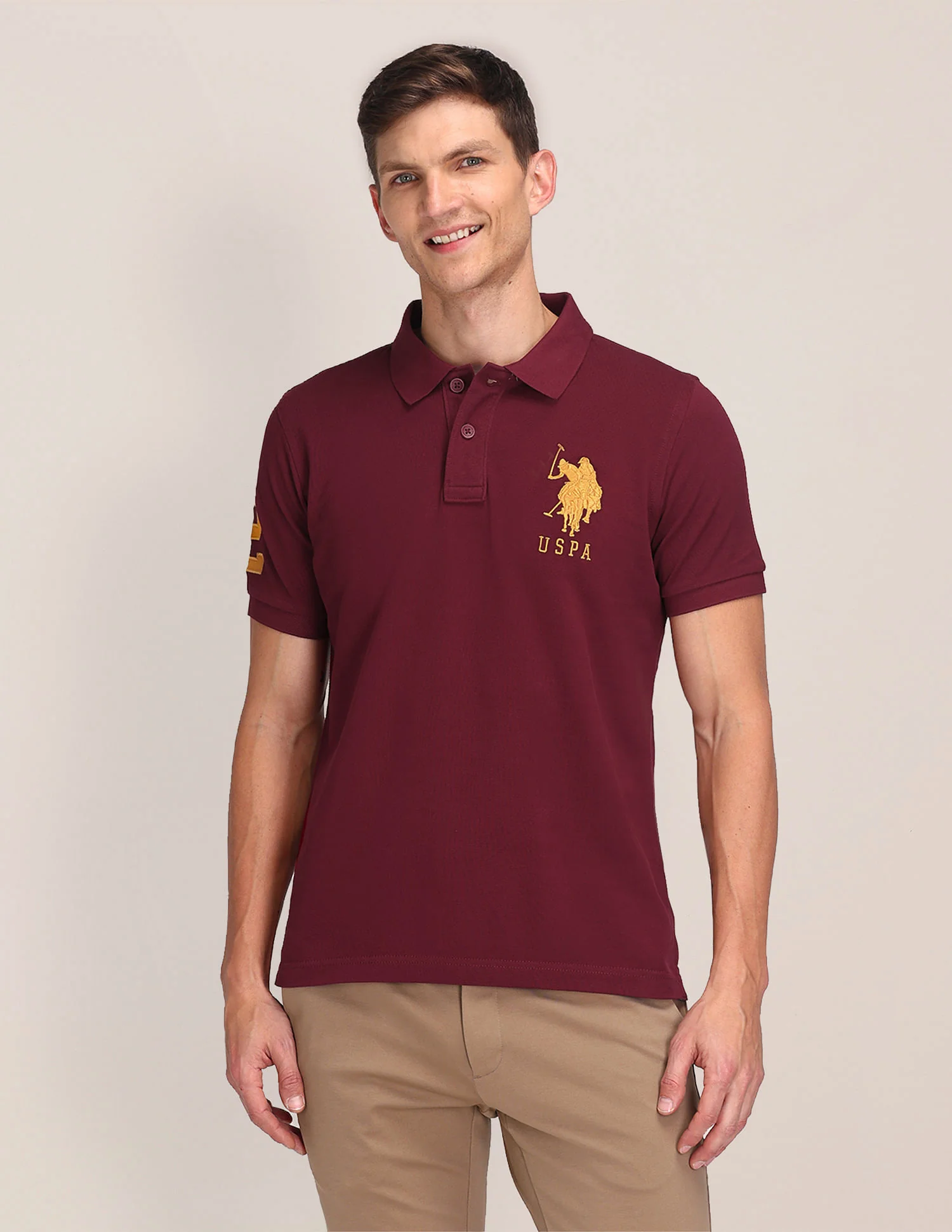Solid Slim Fit Polo Shirt - Image 6
