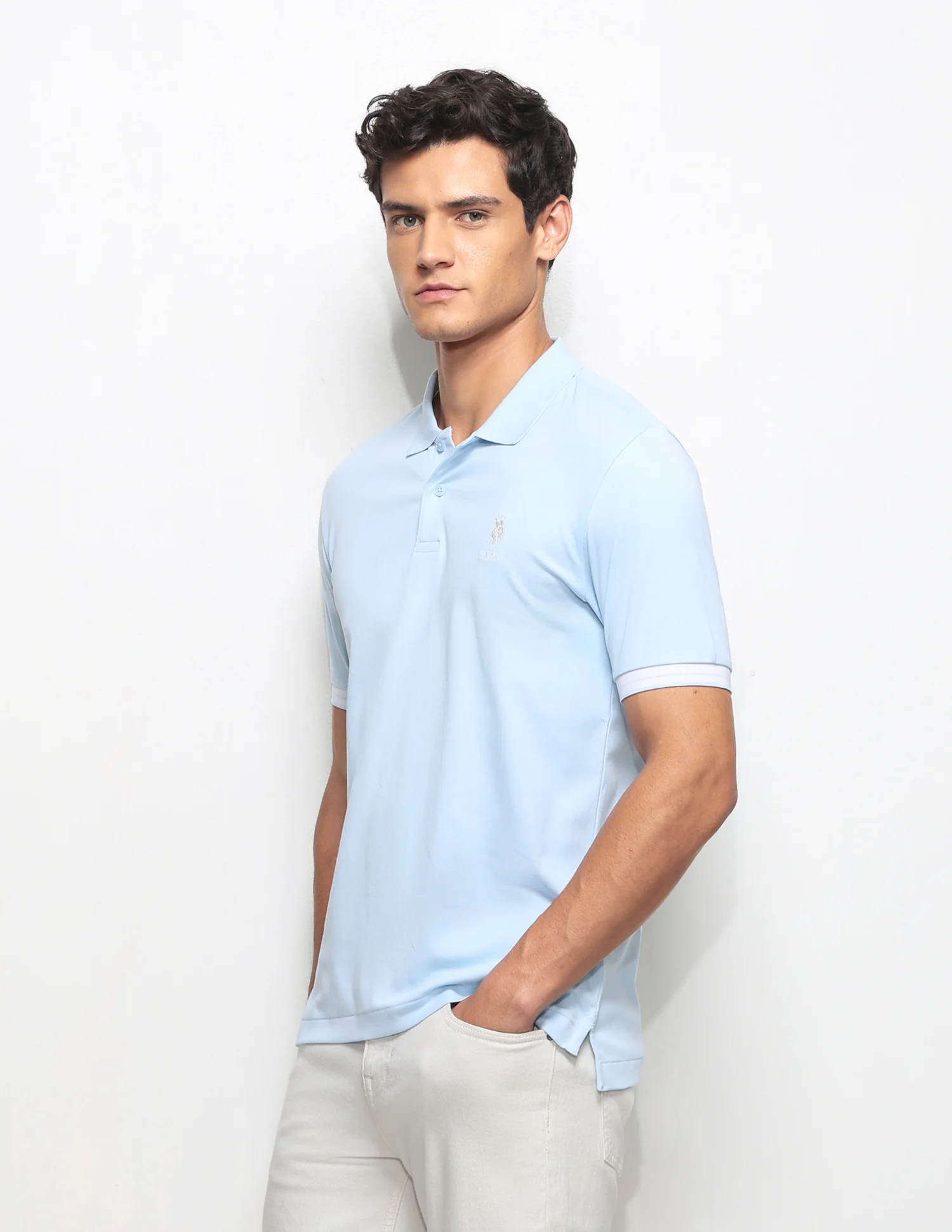 Solid Slim Fit Polo Shirt - Image 4