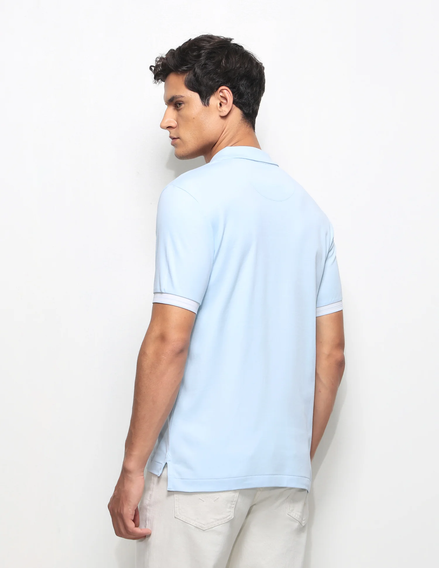 Solid Slim Fit Polo Shirt - Image 5