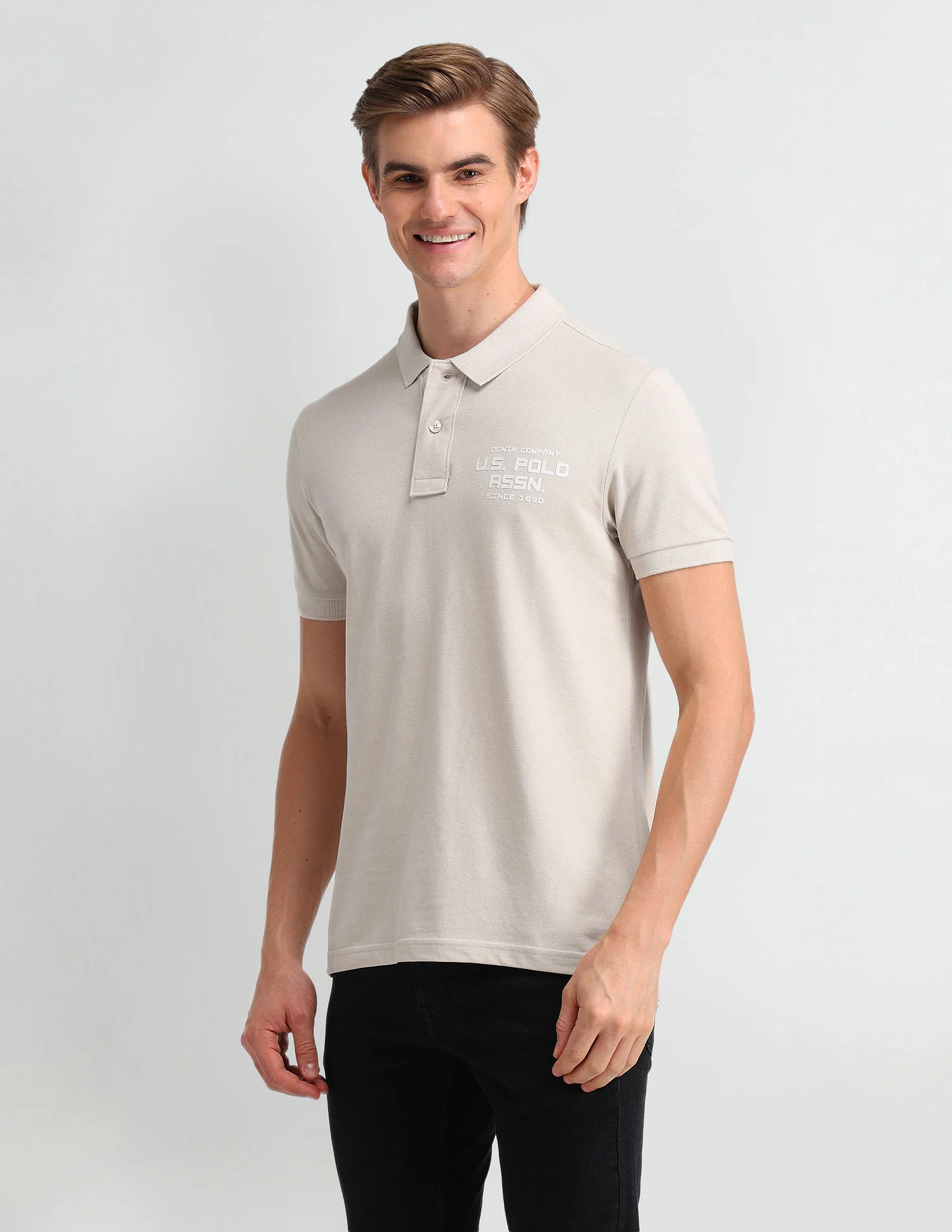 Solid Slim Fit Polo Shirt - Image 4