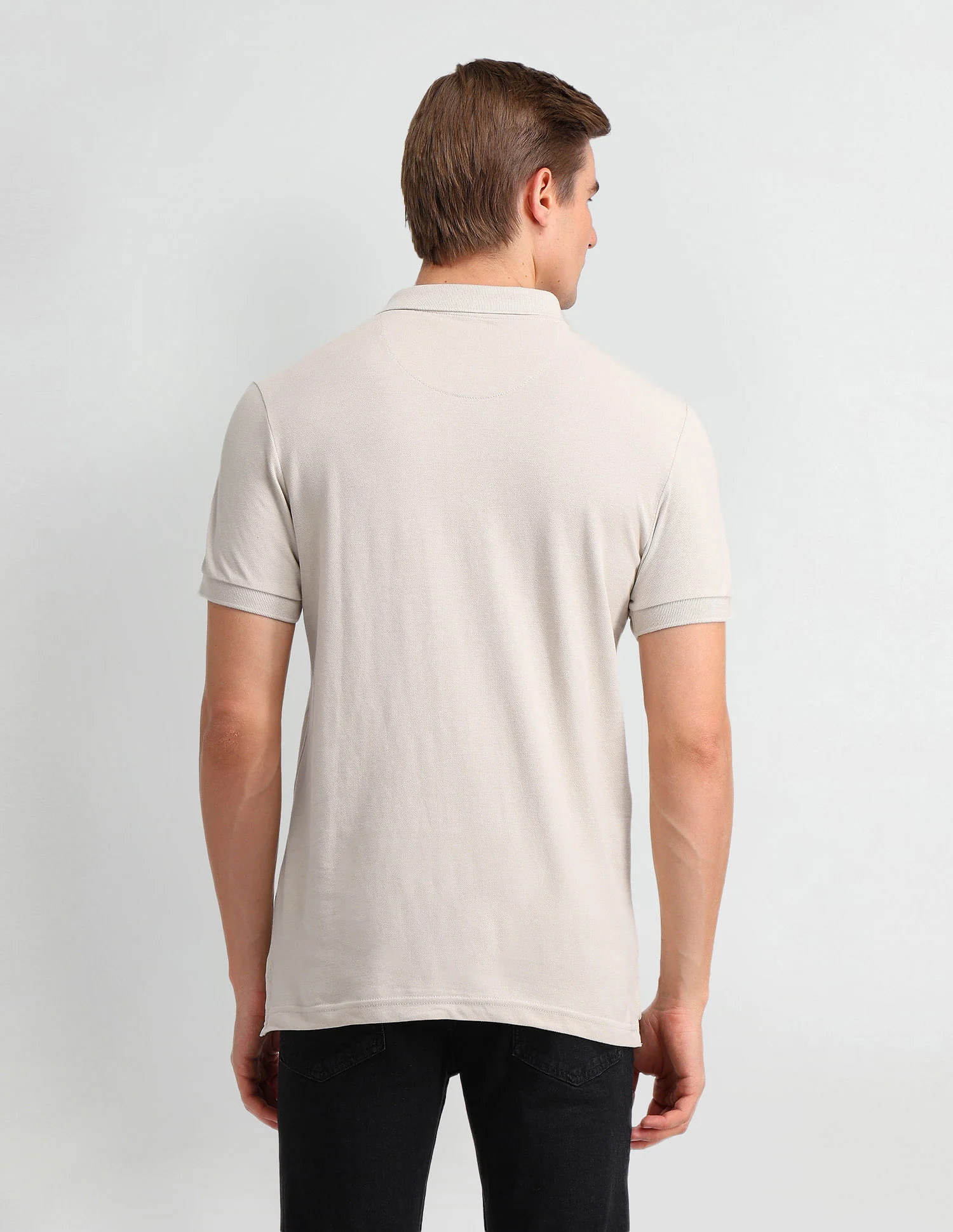 Solid Slim Fit Polo Shirt - Image 5