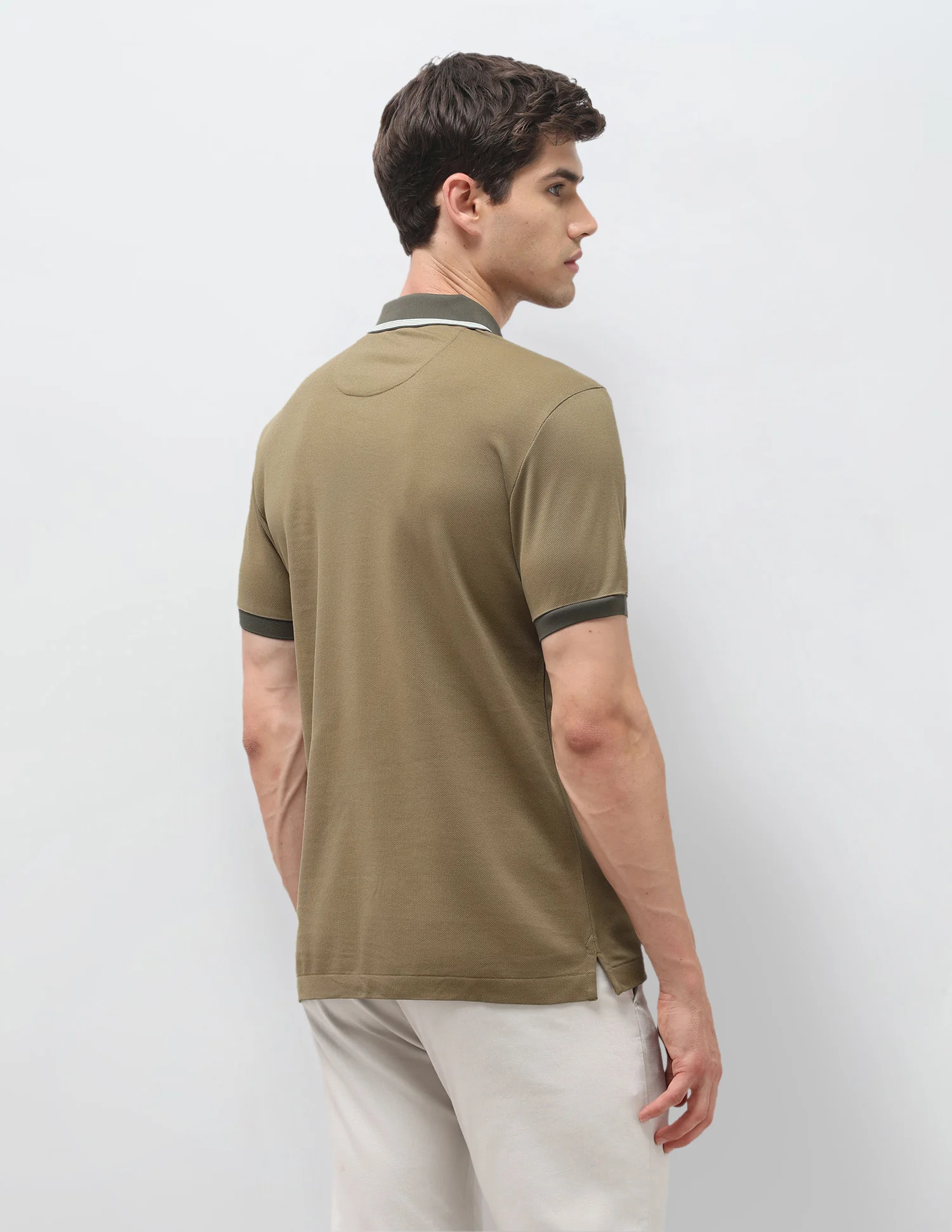 Solid Slim Fit Polo Shirt - Image 5