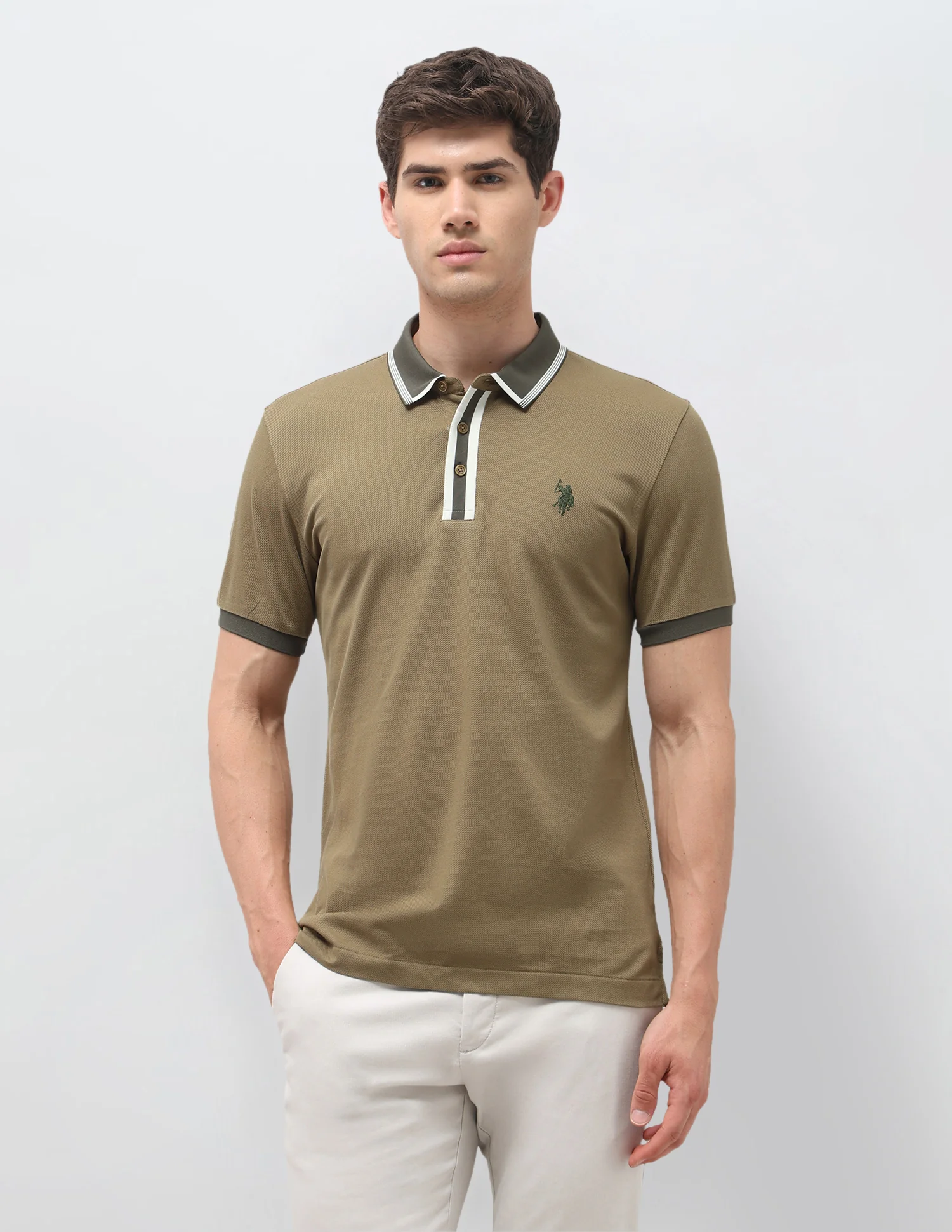 Solid Slim Fit Polo Shirt - Image 6