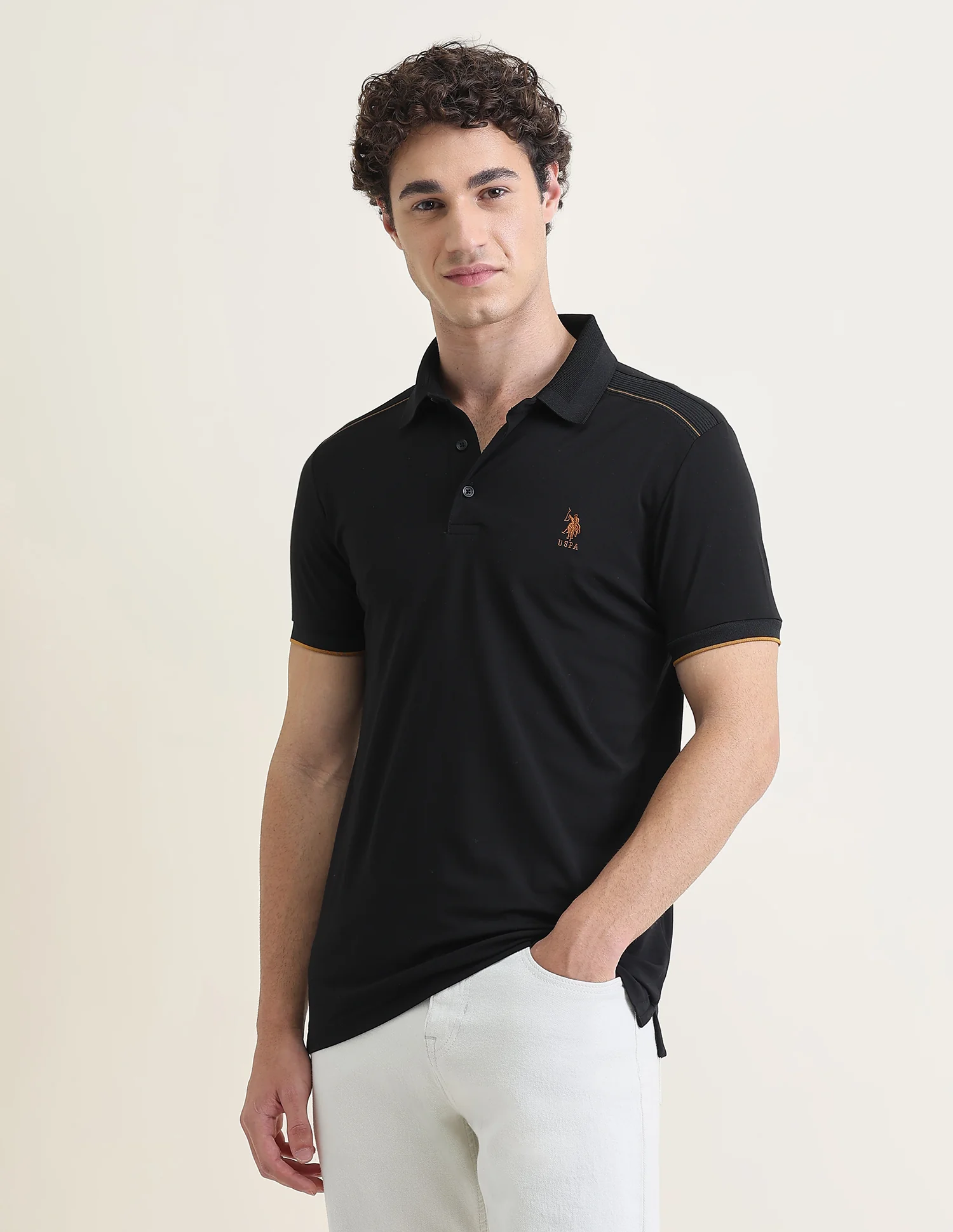 Solid Slim Fit Polo Shirt - Image 4