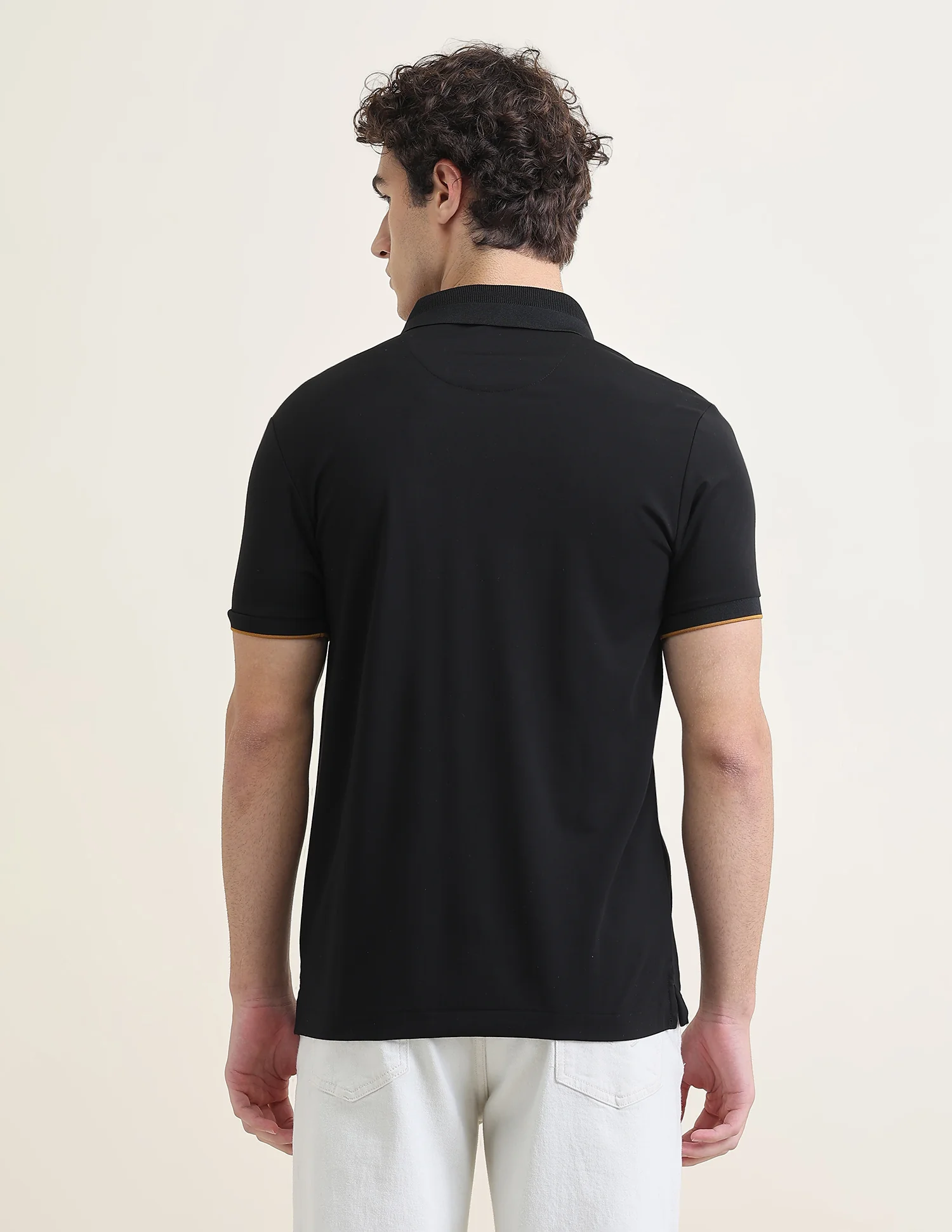 Solid Slim Fit Polo Shirt - Image 5