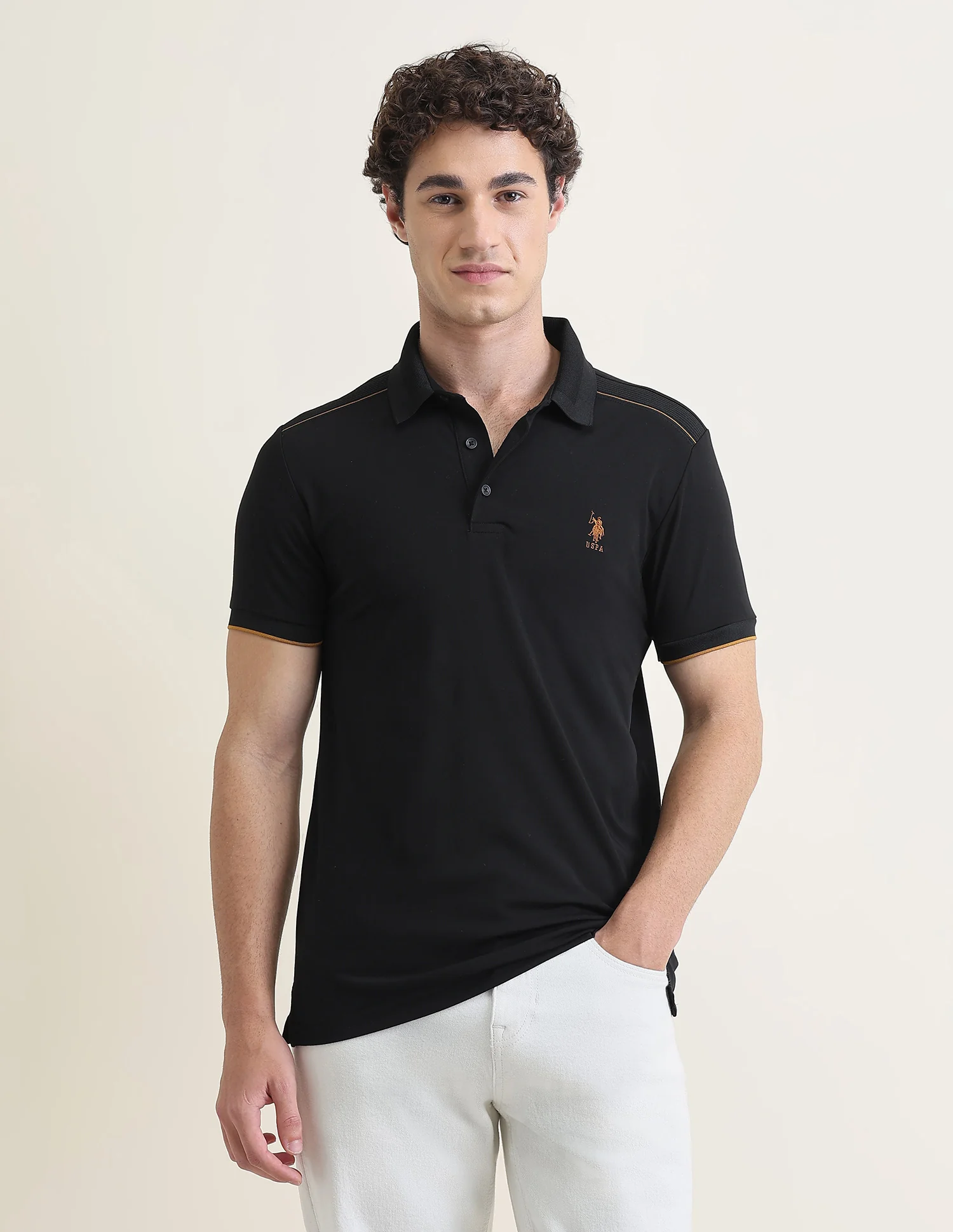 Solid Slim Fit Polo Shirt - Image 6