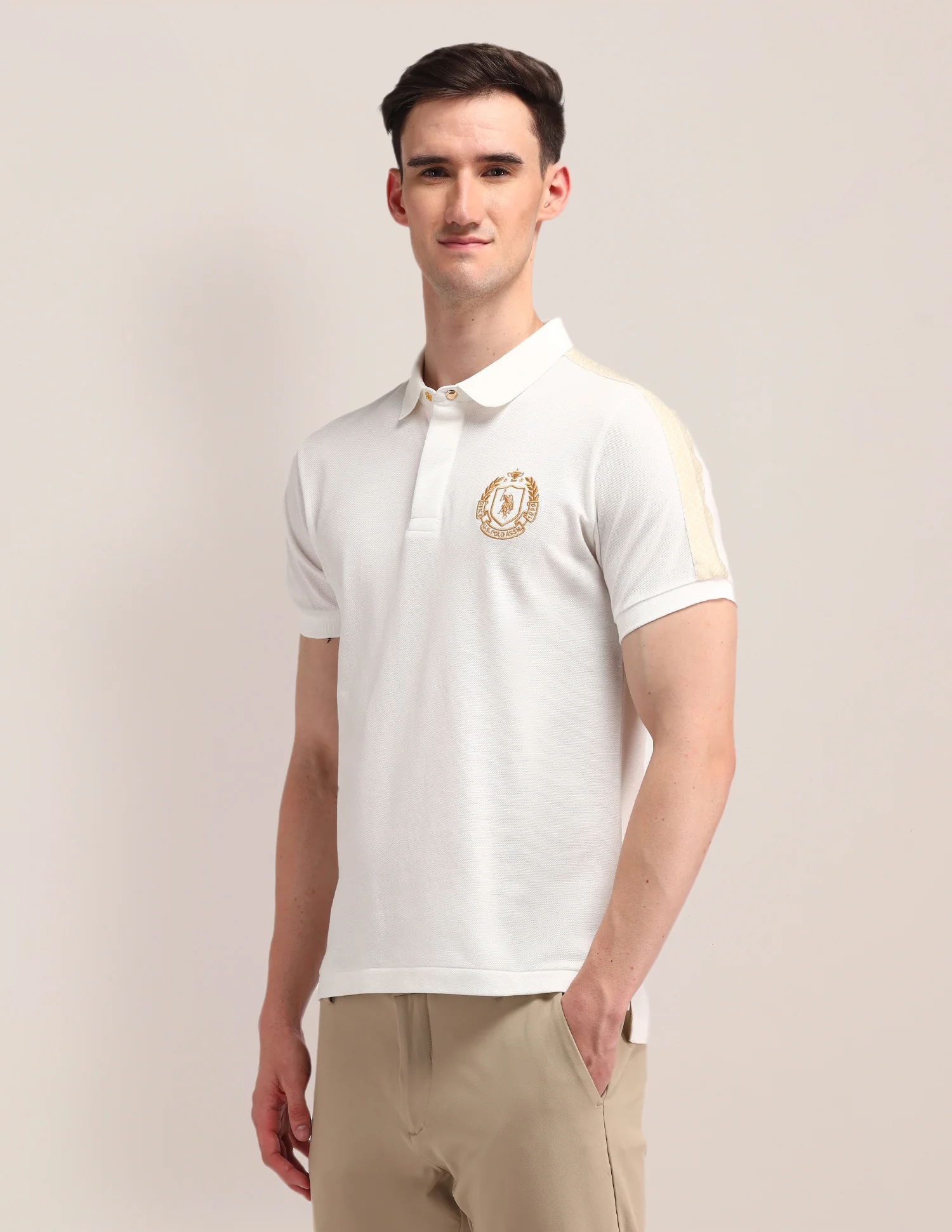 Solid Slim Fit Polo Shirt - Image 4