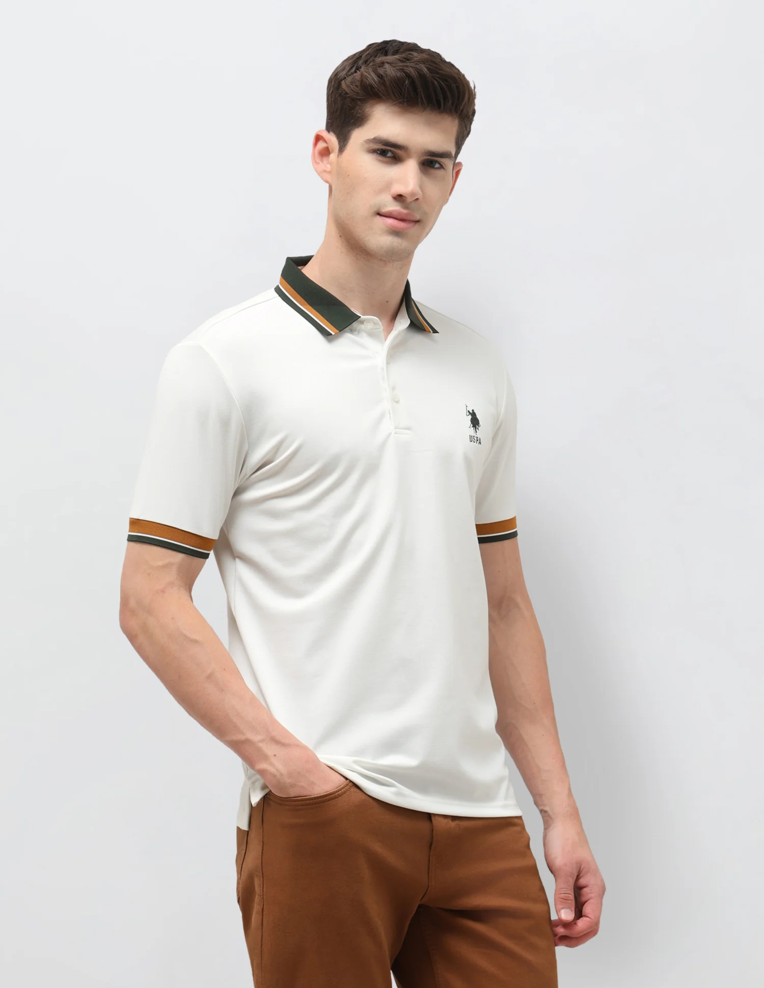 Solid Slim Fit Polo Shirt - Image 4