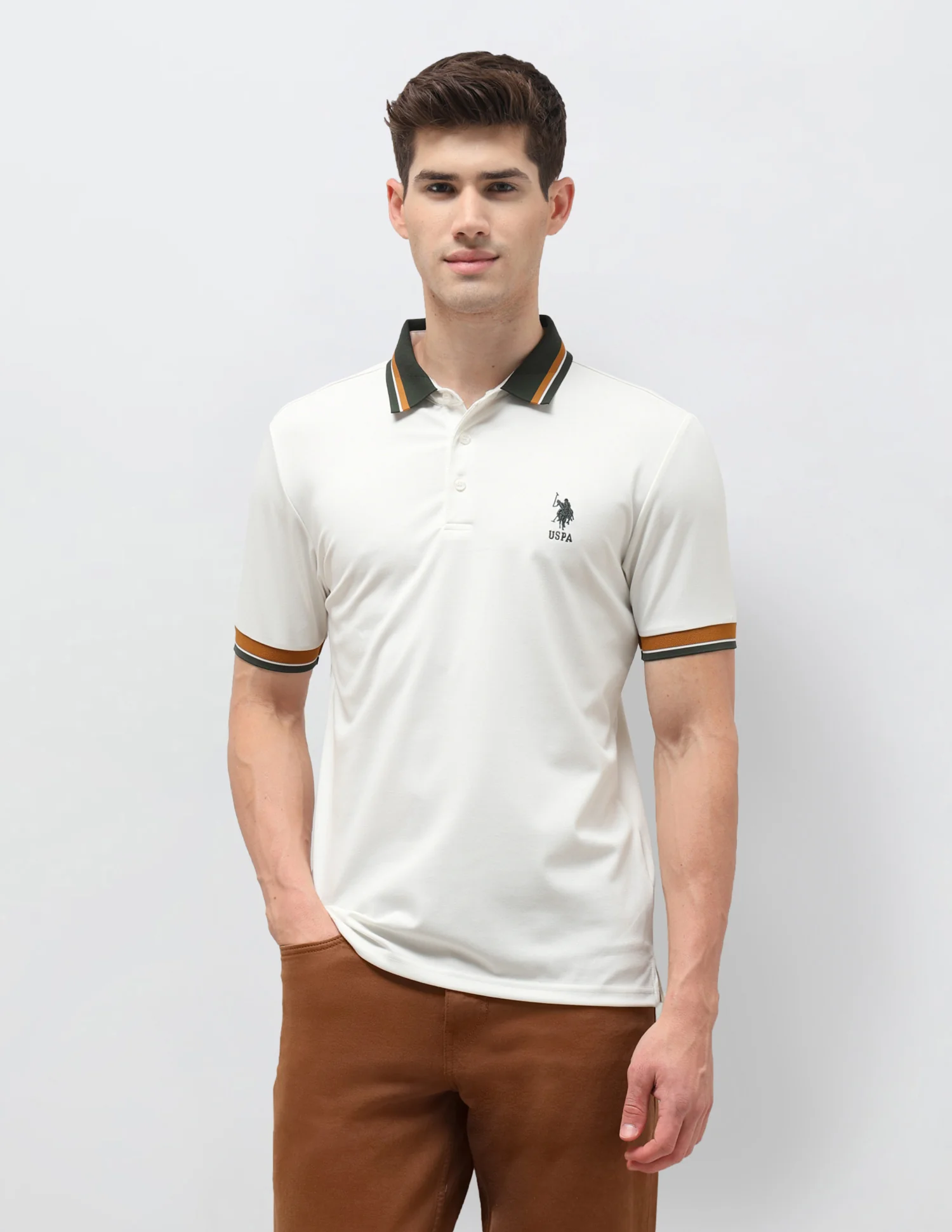 Solid Slim Fit Polo Shirt - Image 6