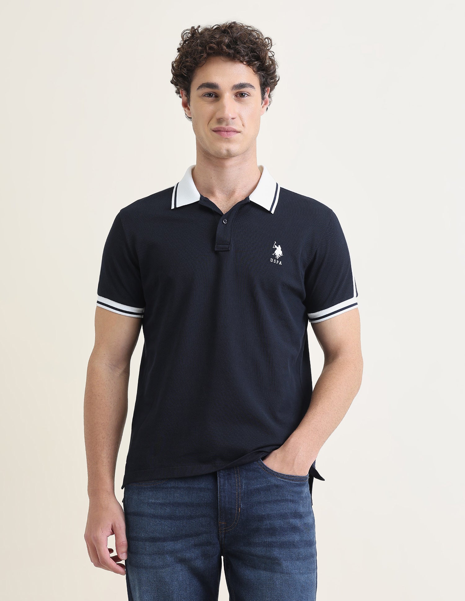 Solid Slim Fit Polo Shirt - Image 6