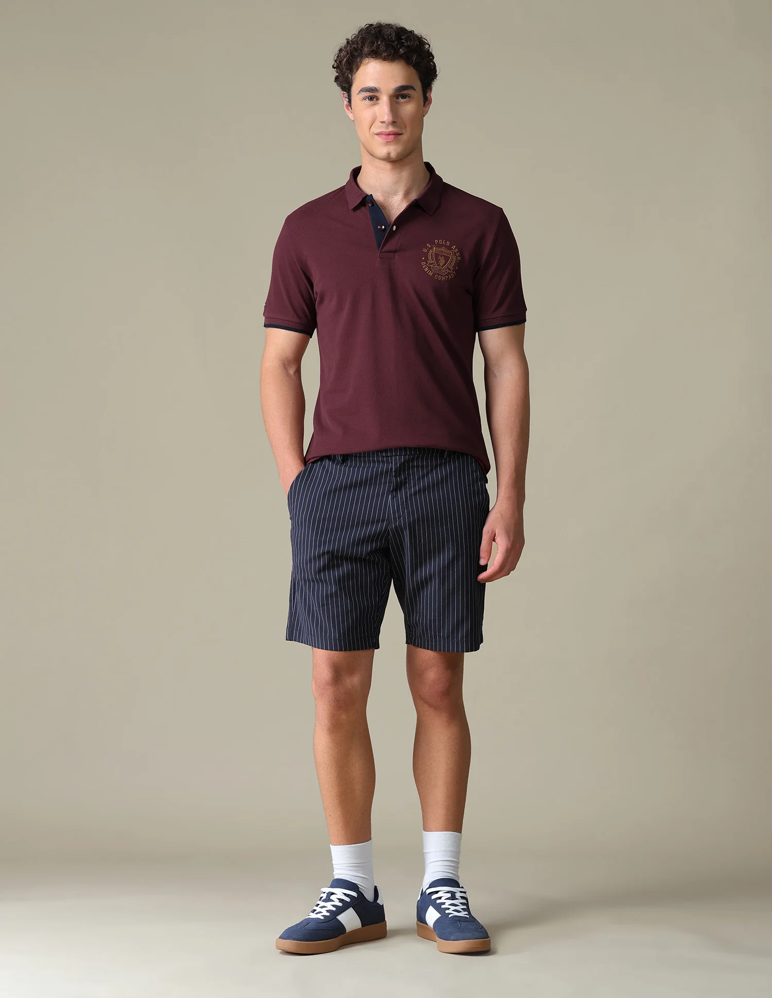 Solid Slim Fit Polo Shirt - Image 3