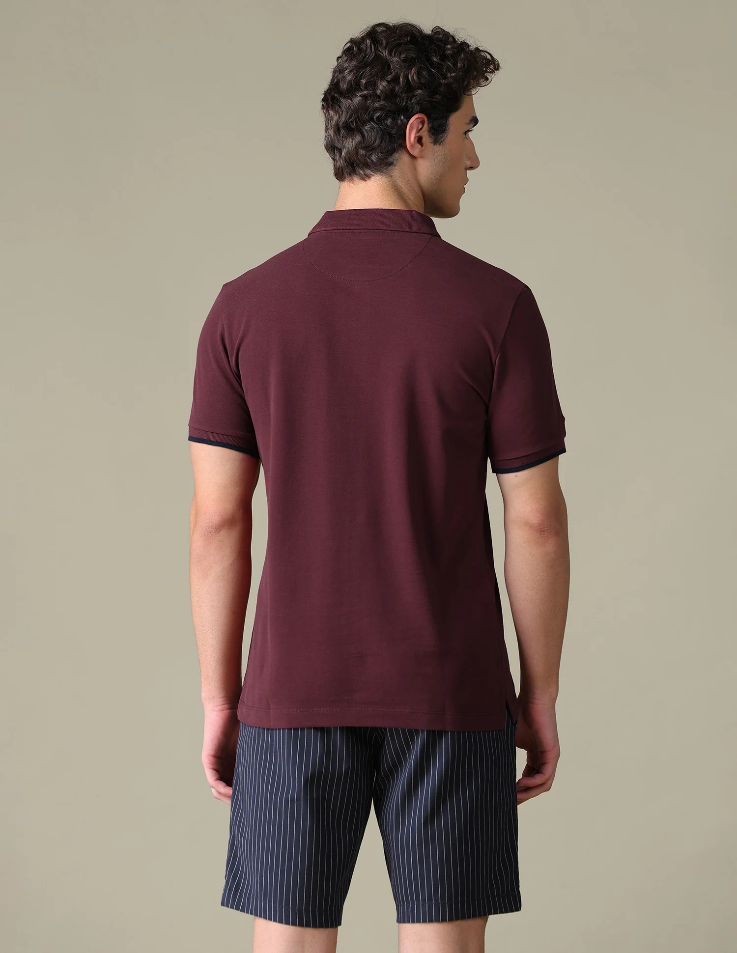 Solid Slim Fit Polo Shirt - Image 5