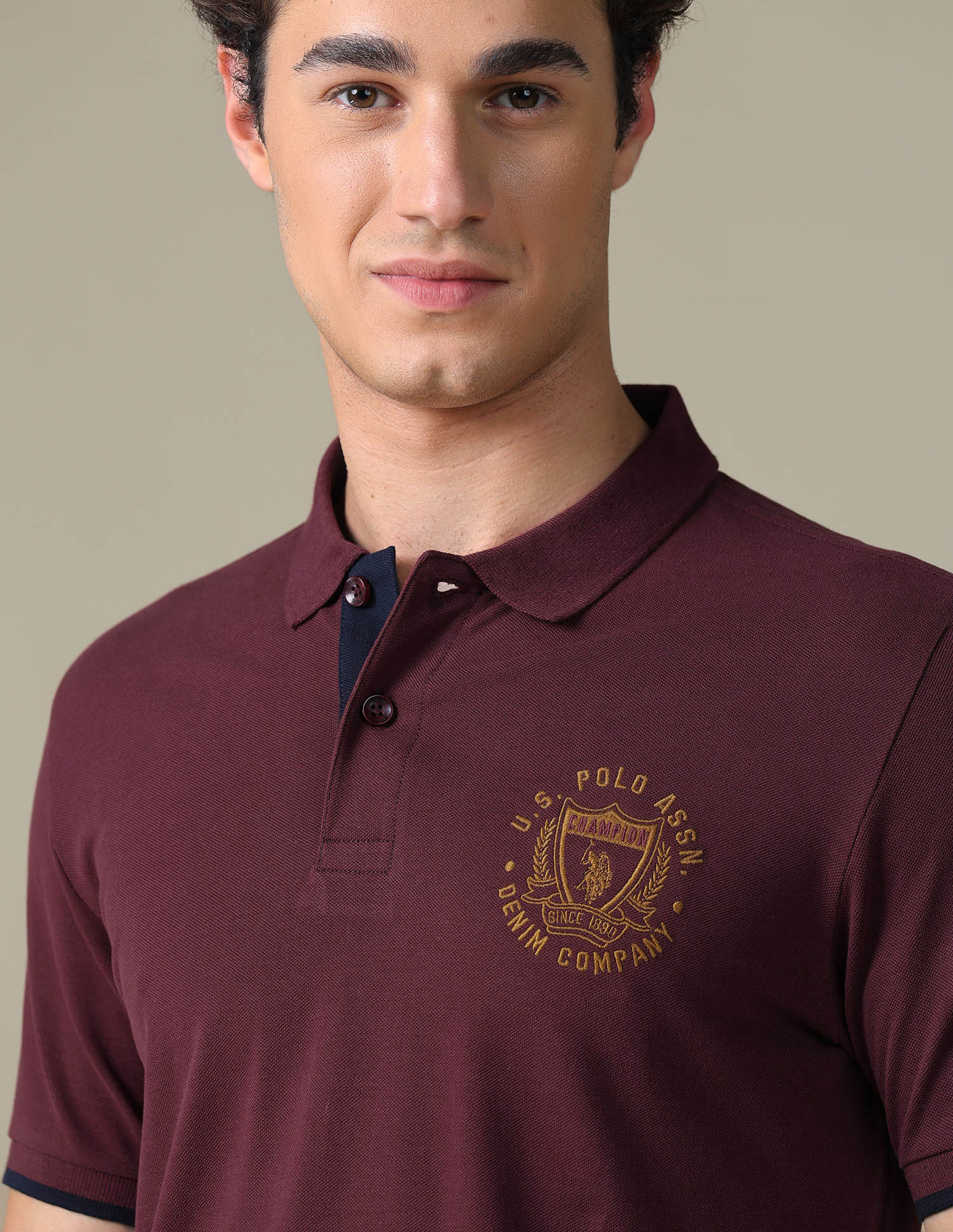Solid Slim Fit Polo Shirt - Image 7