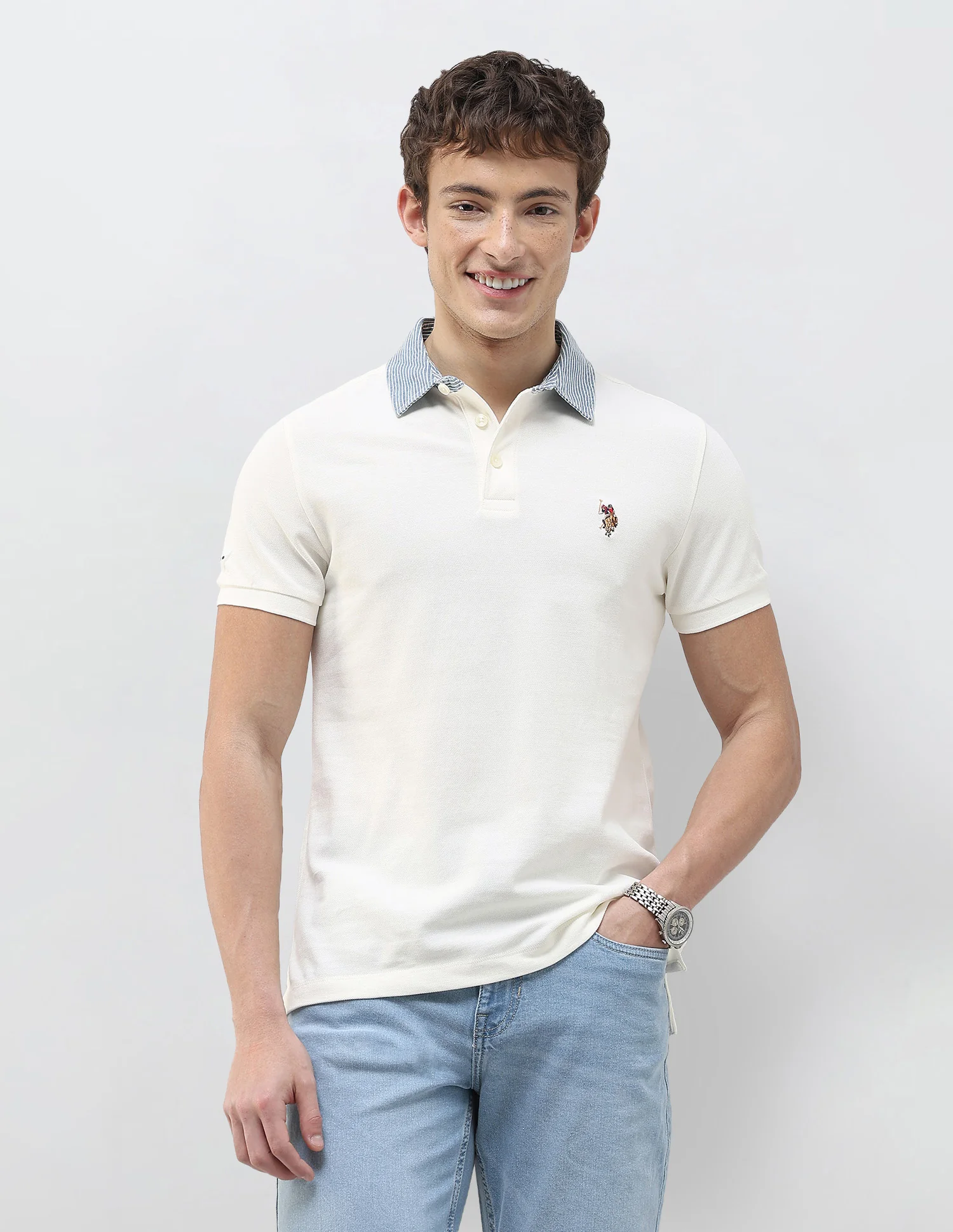 Solid Slim Fit Polo Shirt