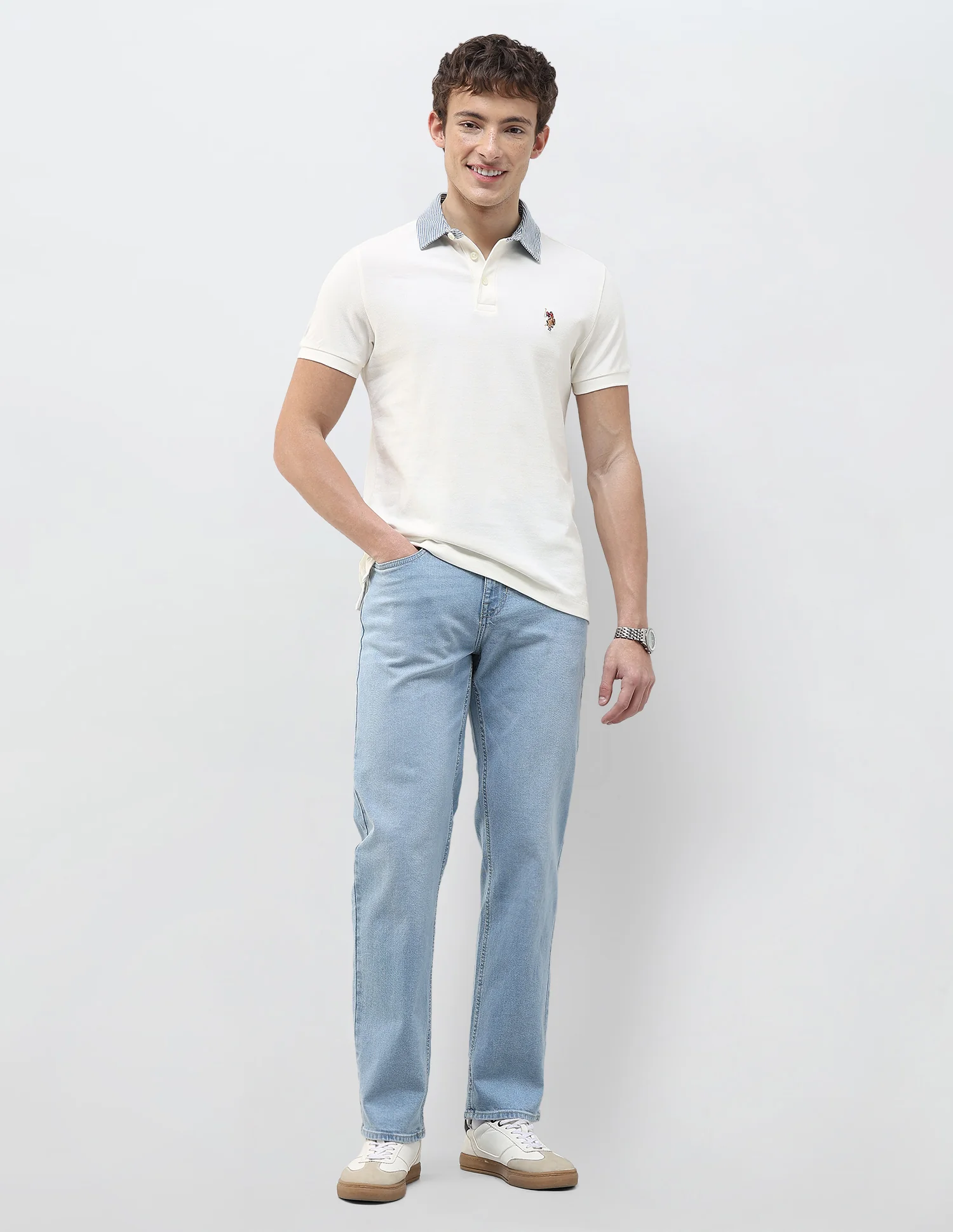 Solid Slim Fit Polo Shirt - Image 3