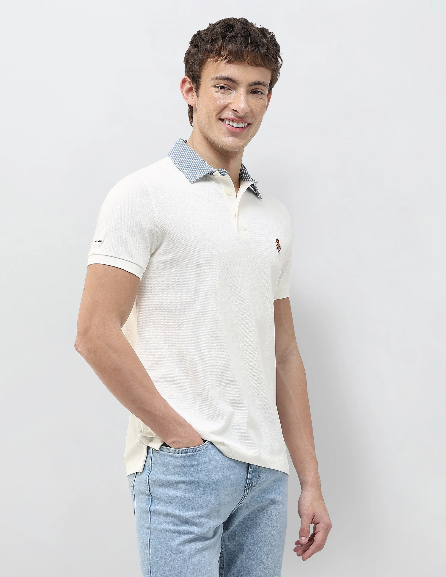 Solid Slim Fit Polo Shirt - Image 4