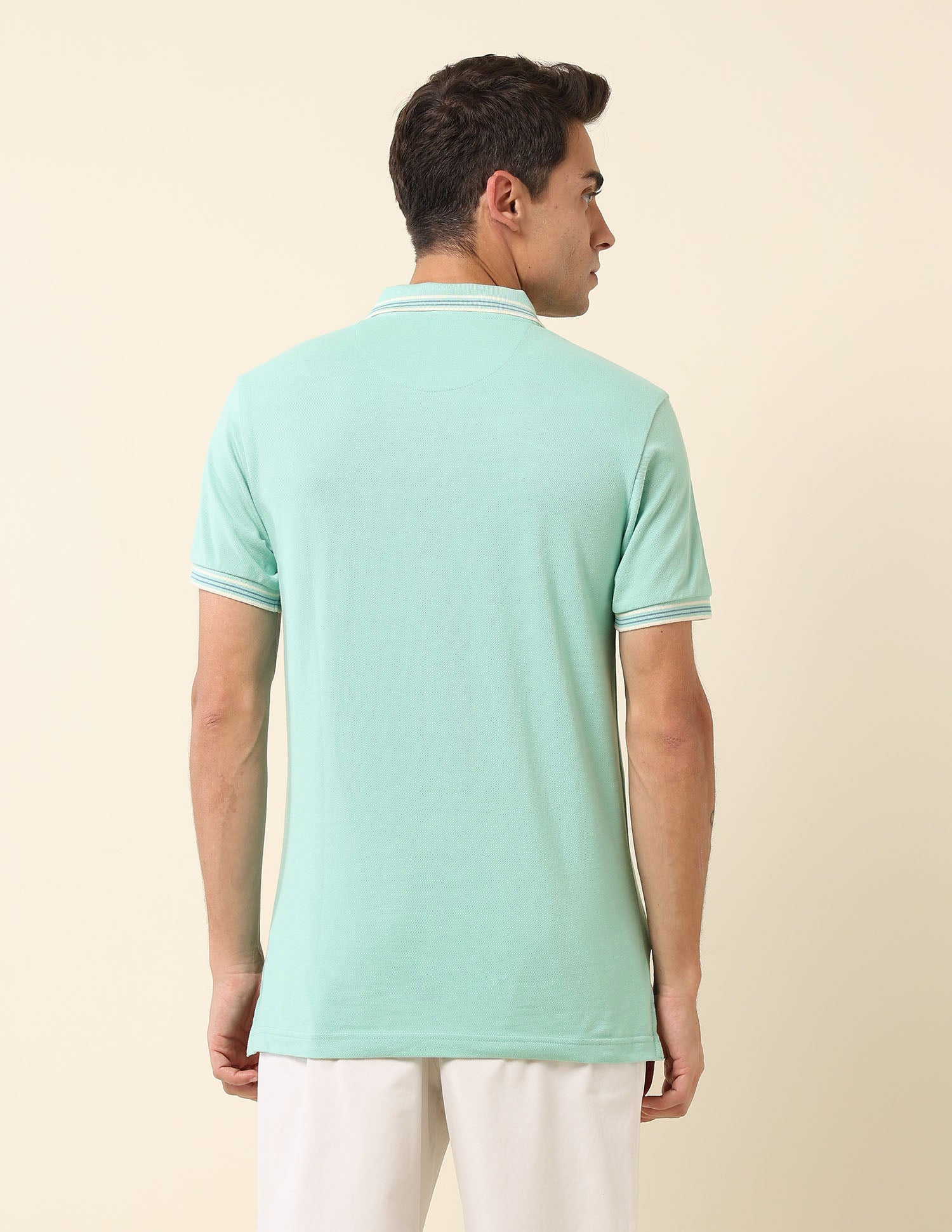 Solid Slim Fit Polo Shirt - Image 5