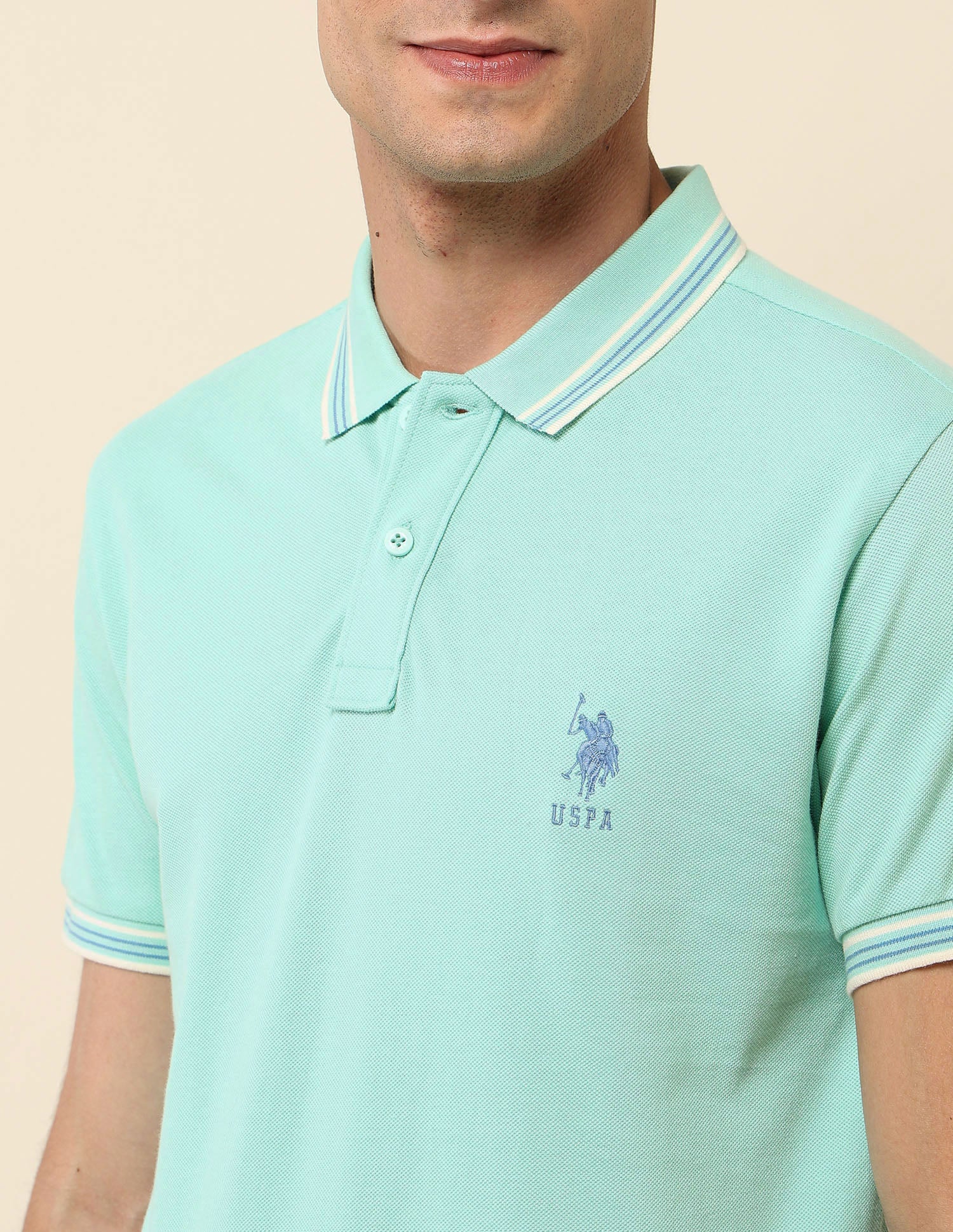 Solid Slim Fit Polo Shirt - Image 7