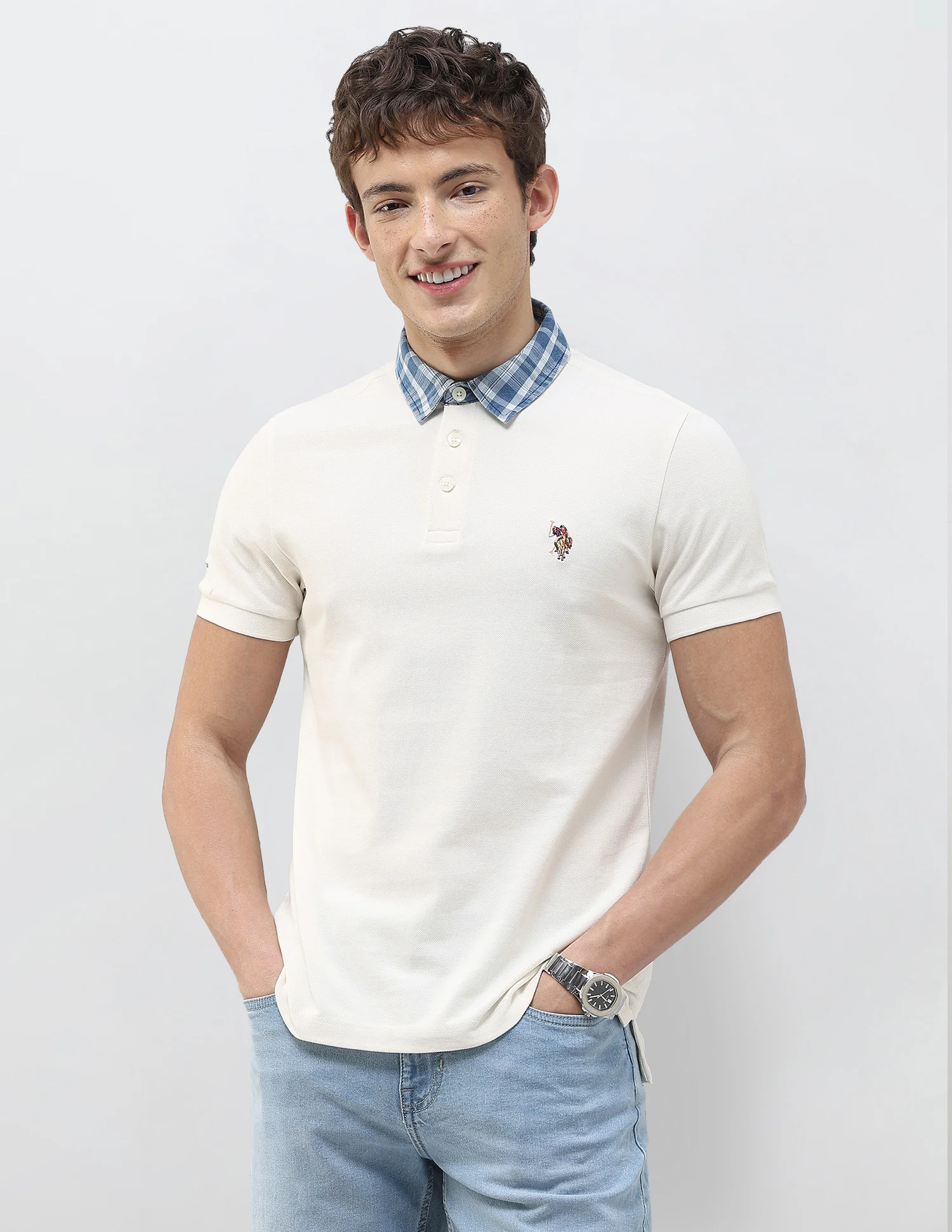 Solid Slim Fit Polo Shirt