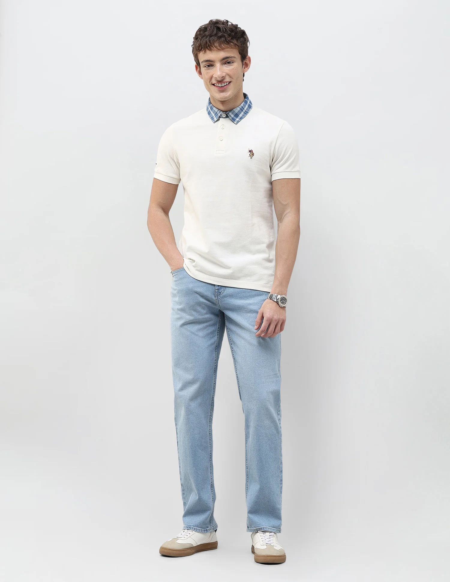 Solid Slim Fit Polo Shirt - Image 3