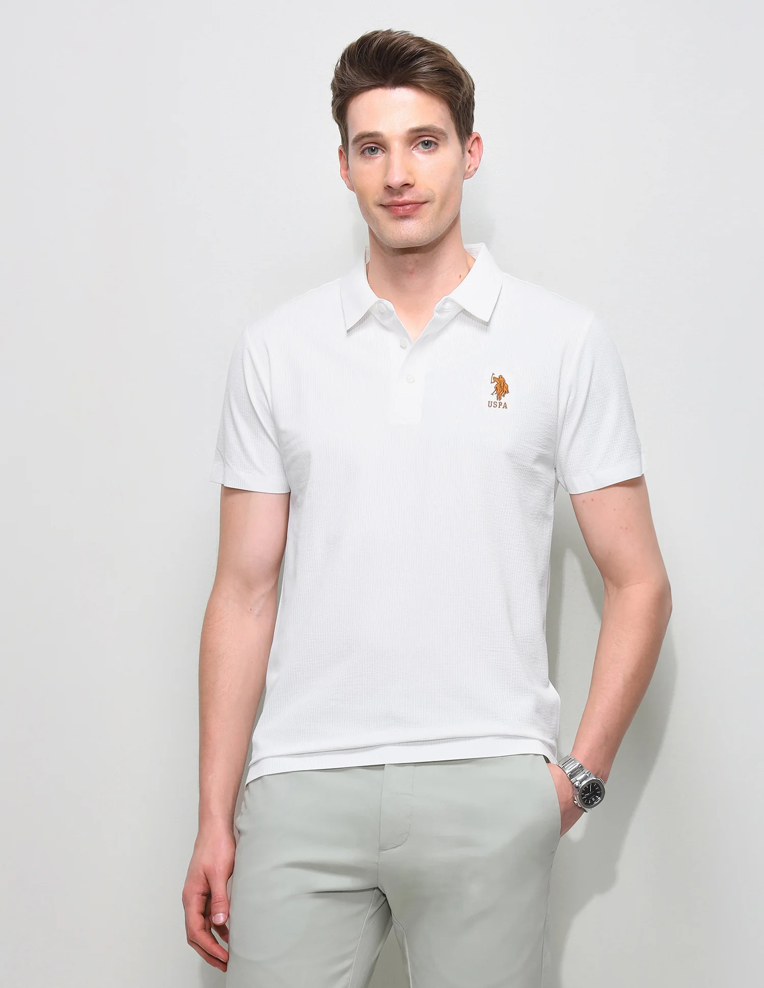 Solid Slim Fit Polo Shirt