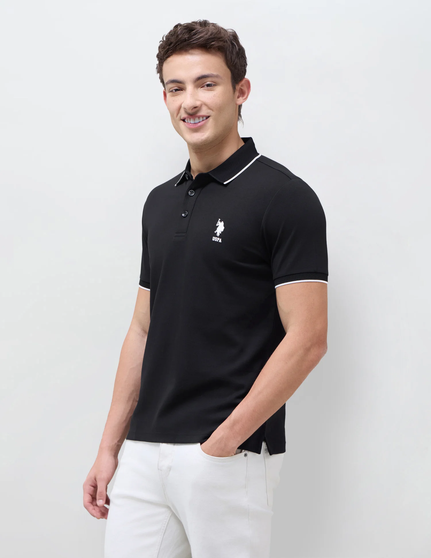 Solid Slim Fit Polo Shirt - Image 4