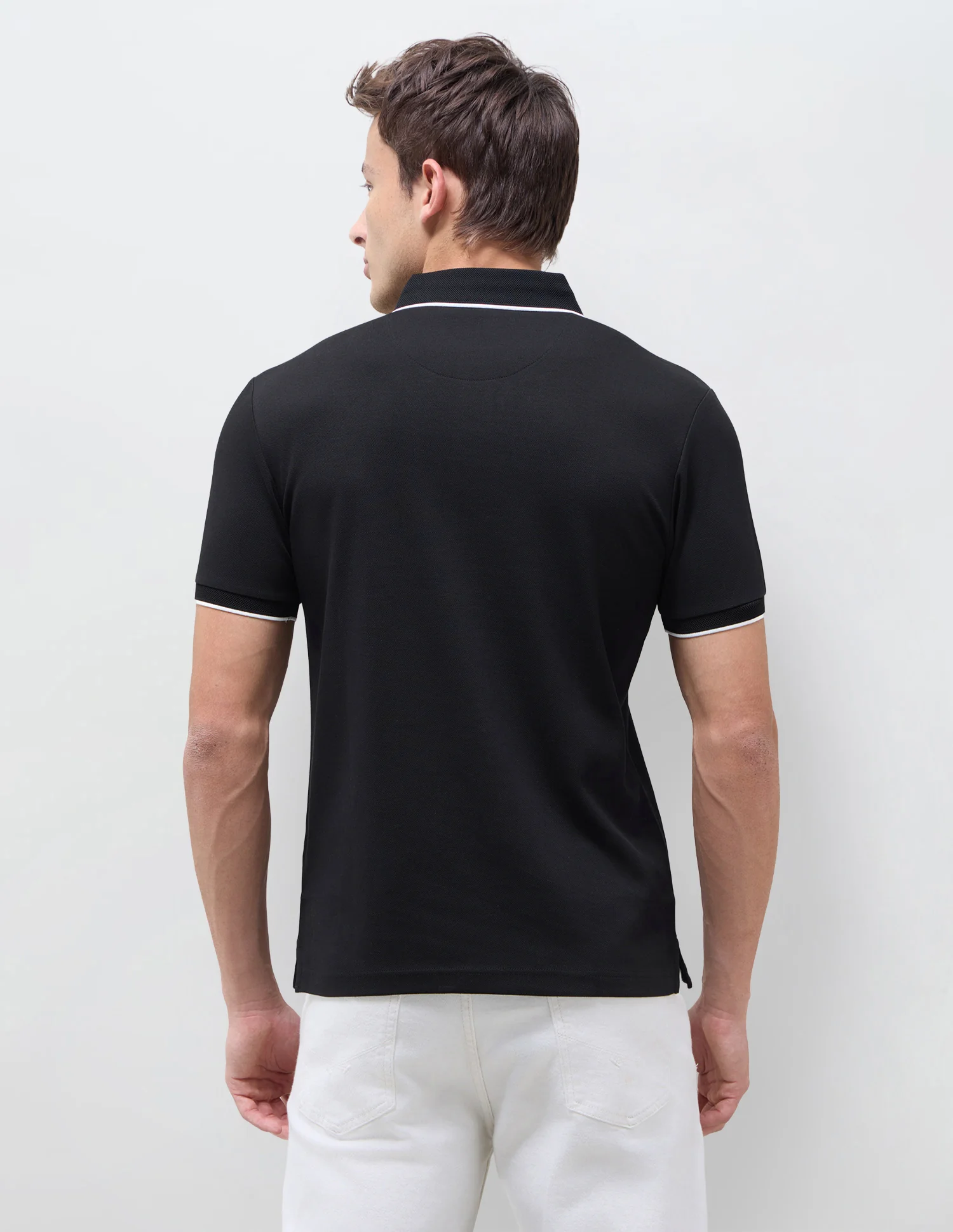 Solid Slim Fit Polo Shirt - Image 5