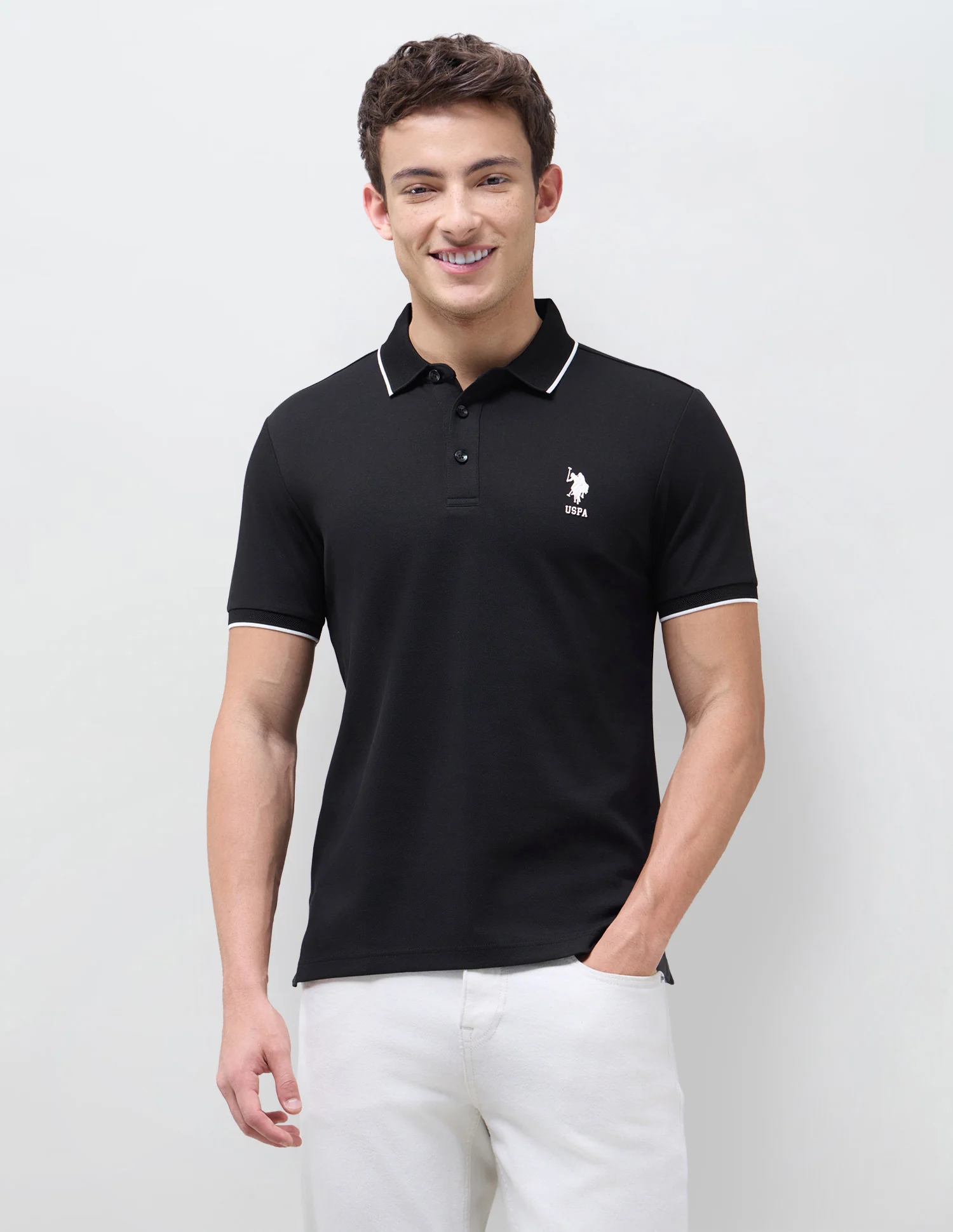 Solid Slim Fit Polo Shirt - Image 6