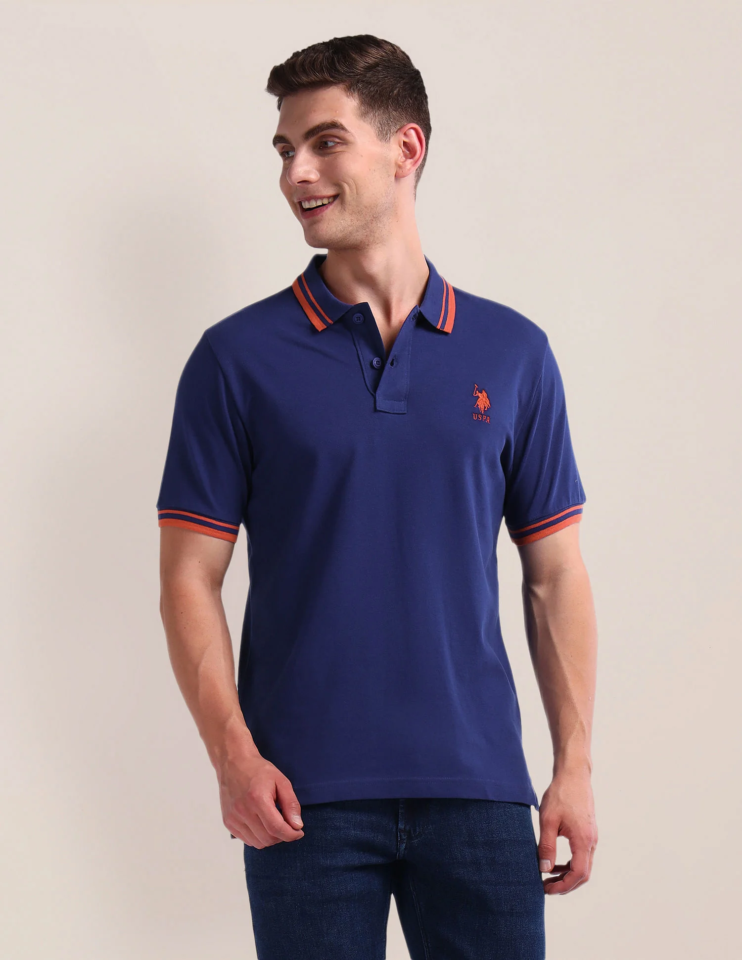 Solid Slim Fit Polo Shirt
