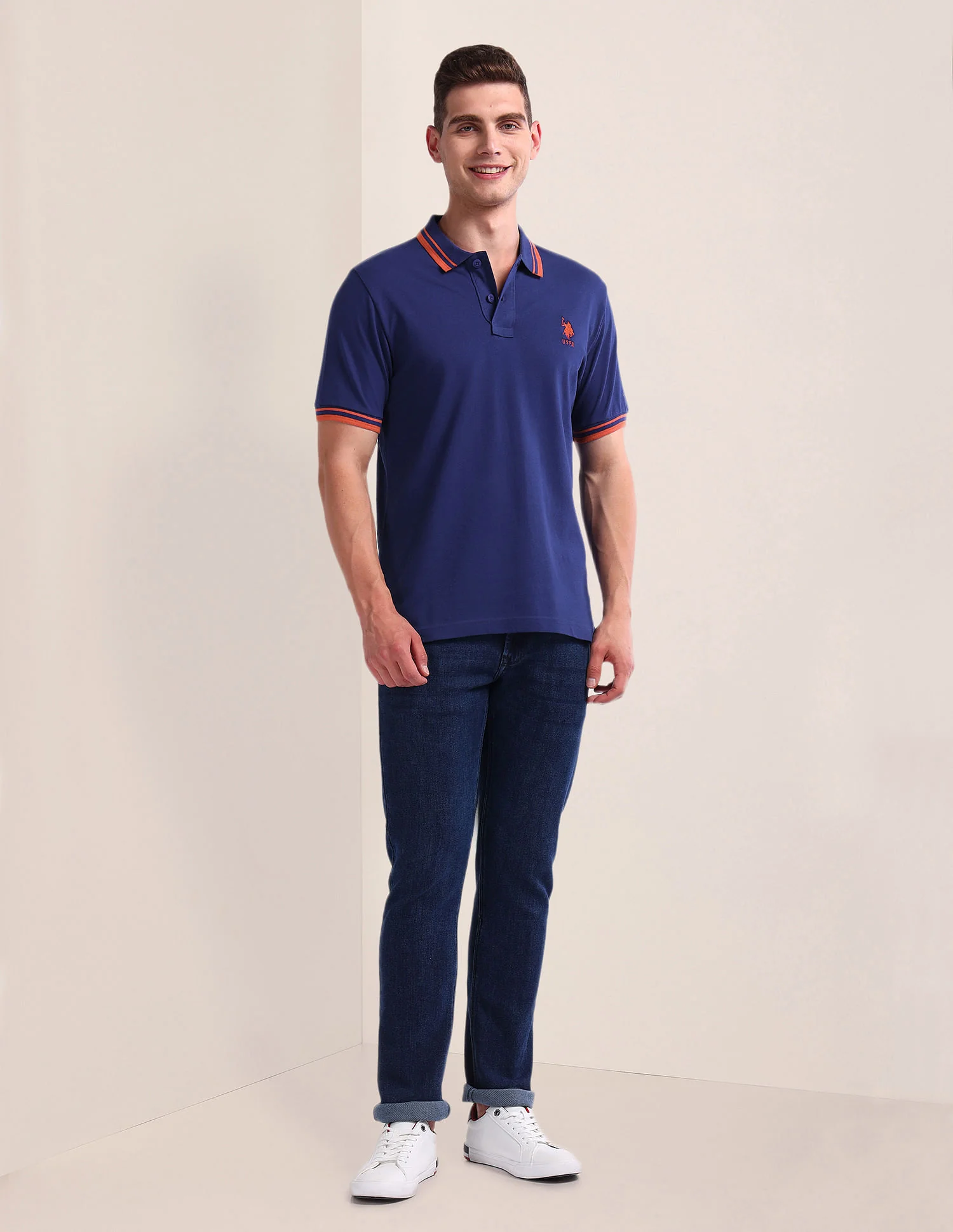 Solid Slim Fit Polo Shirt - Image 3