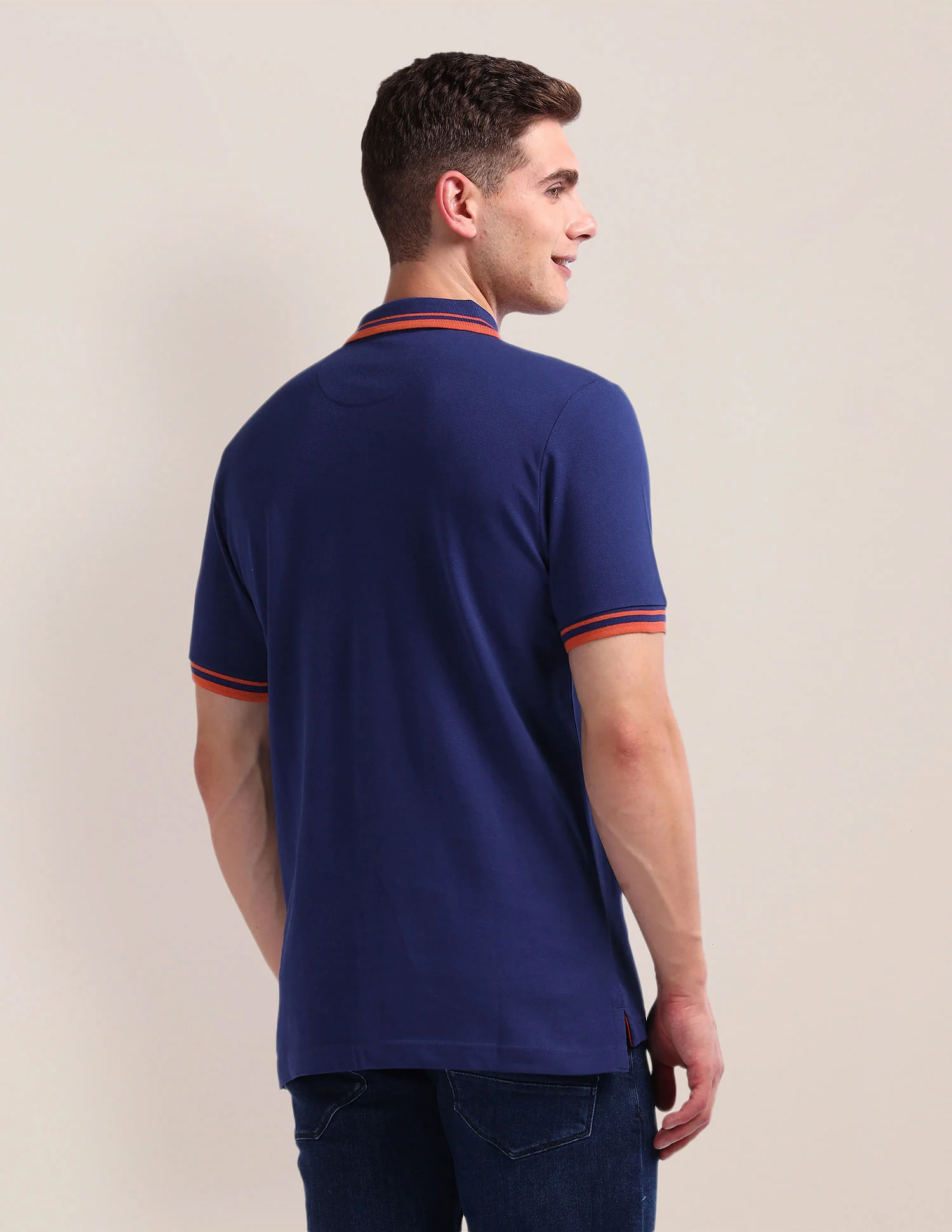 Solid Slim Fit Polo Shirt - Image 5