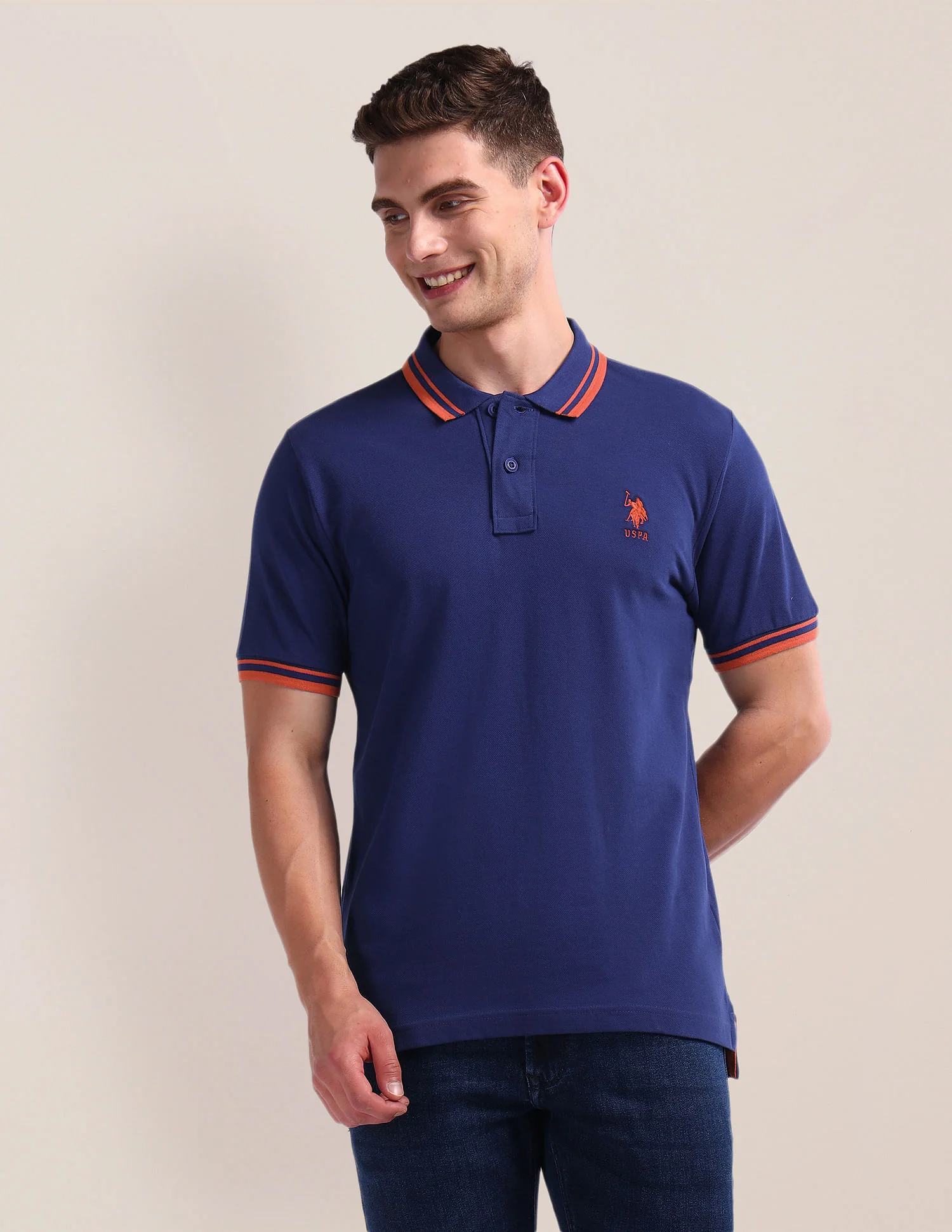 Solid Slim Fit Polo Shirt - Image 6