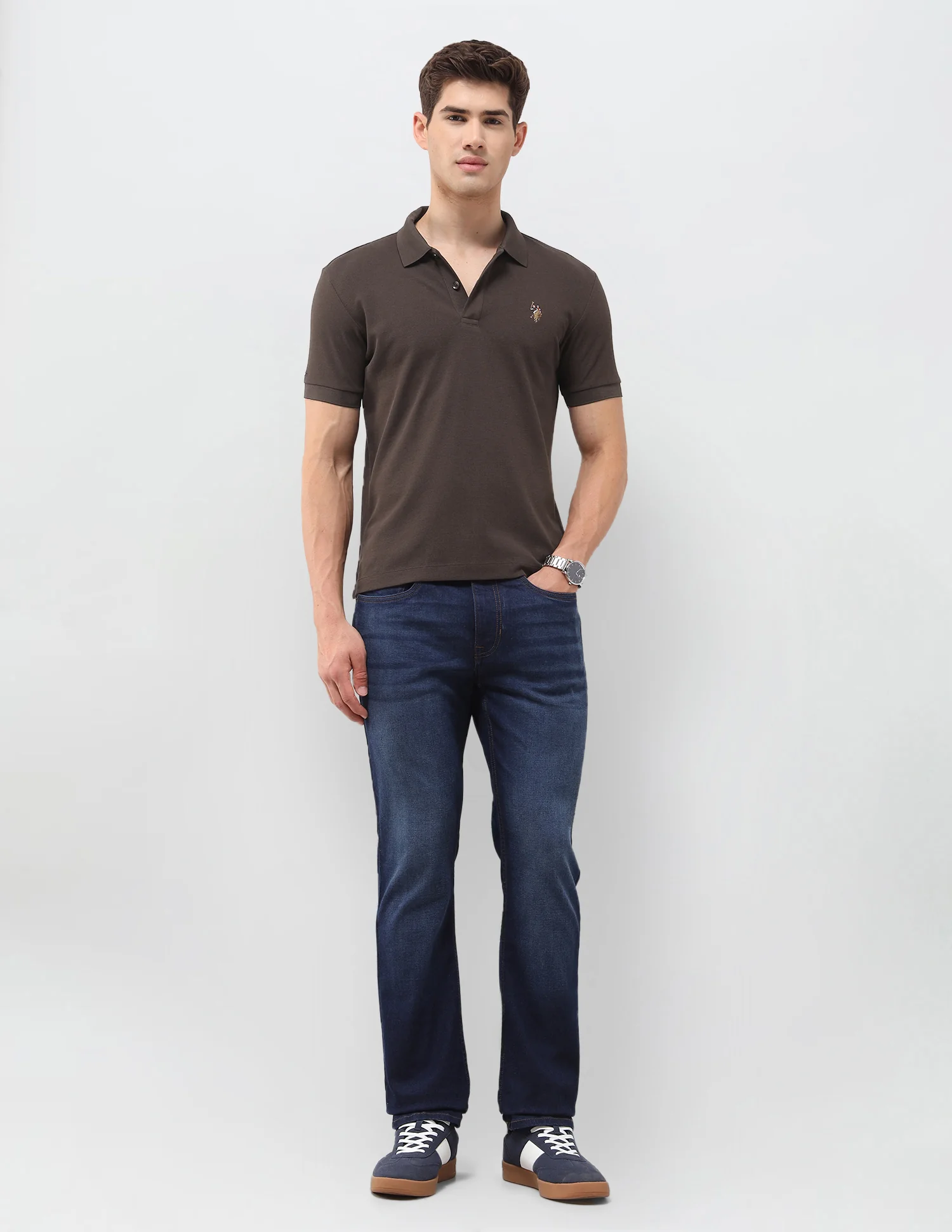 Solid Slim Fit Polo Shirt - Image 3