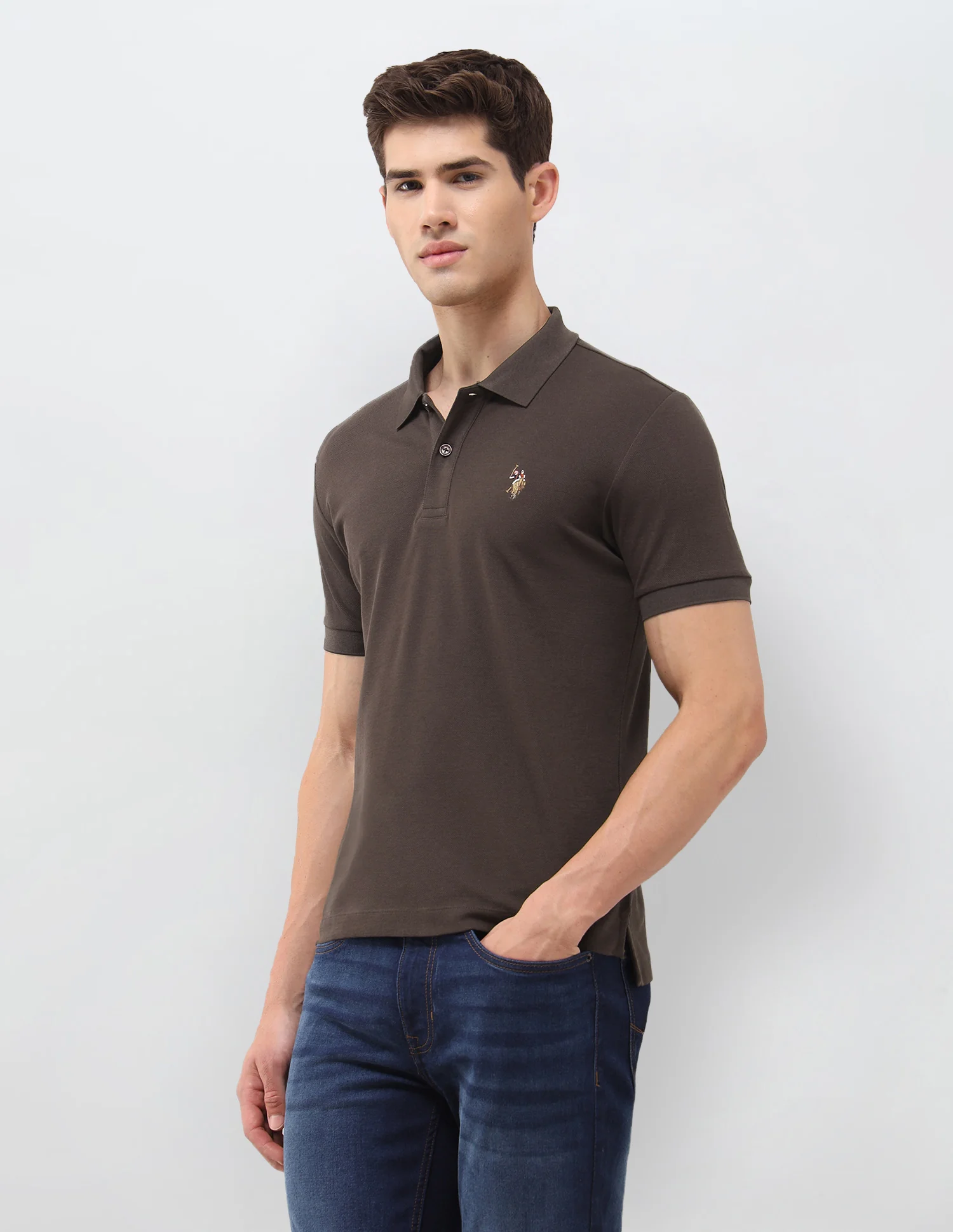 Solid Slim Fit Polo Shirt - Image 4
