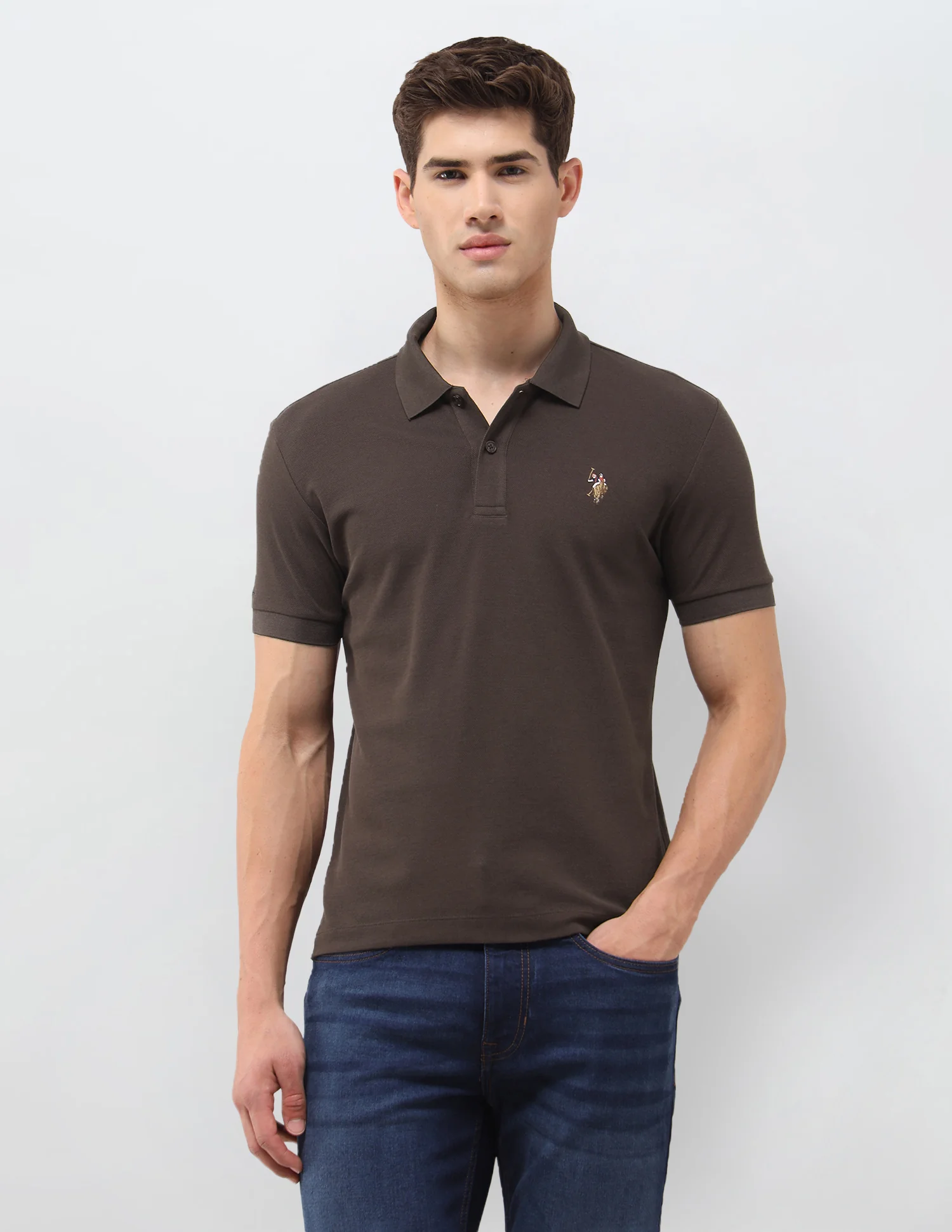 Solid Slim Fit Polo Shirt - Image 6